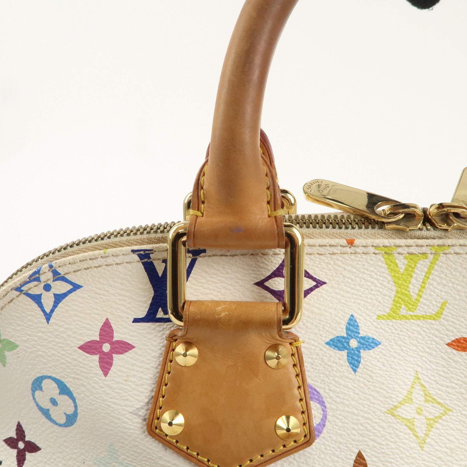 Louis Vuitton Monogram Multi Color Alma PM Hand Bag Blanc M92647