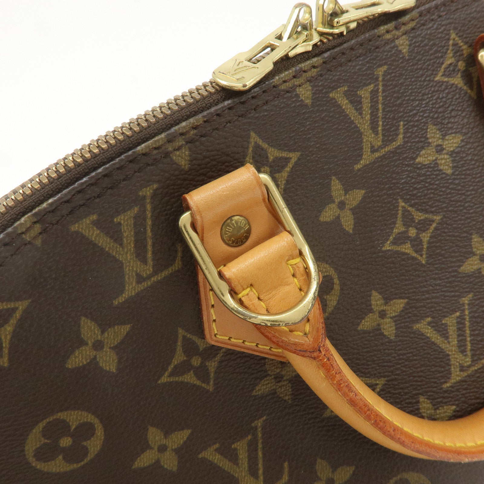 Louis Vuitton Monogram Alma Hand Bag Brown M51130