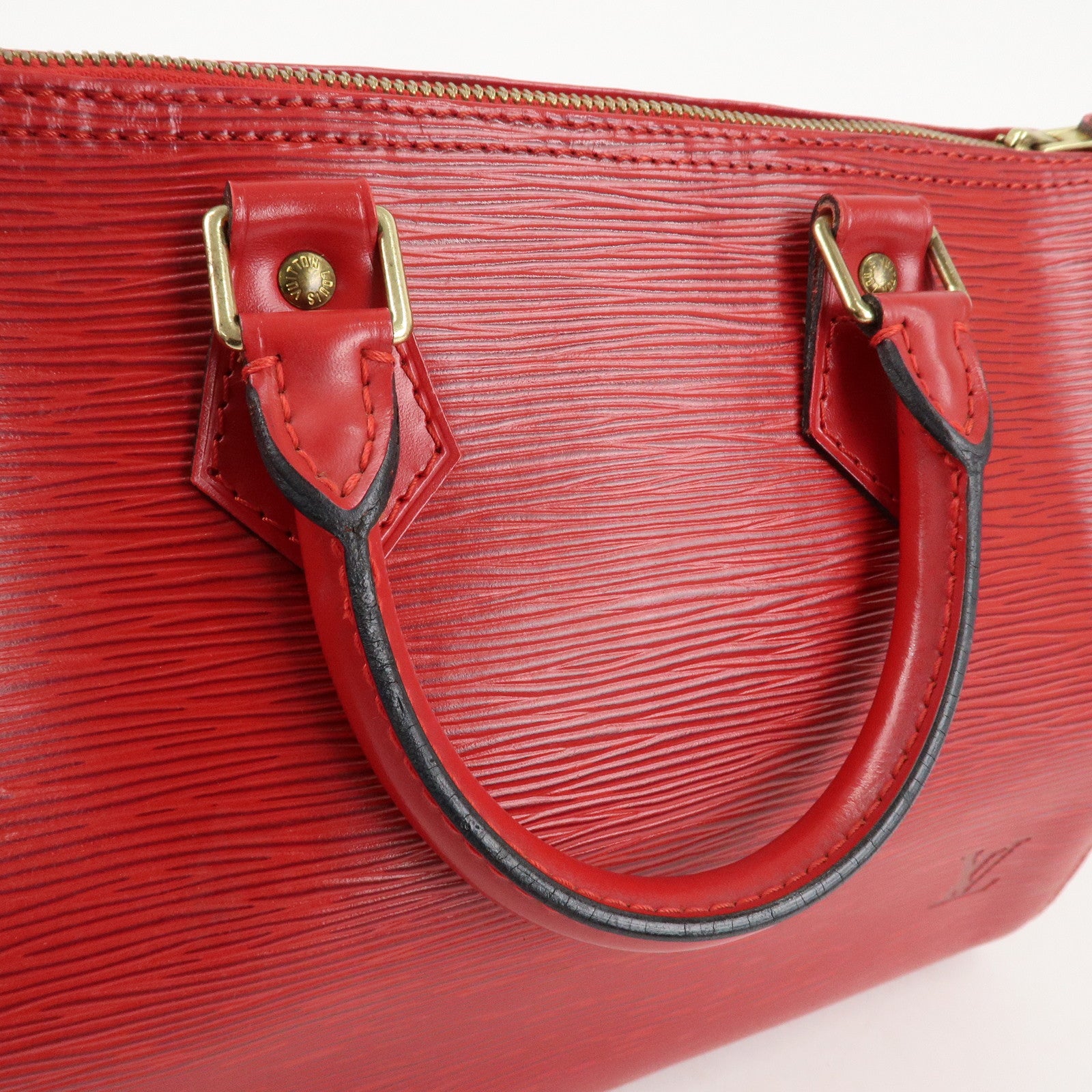 Louis Vuitton Epi Speedy 25 Hand Bag Castilian Red M43017