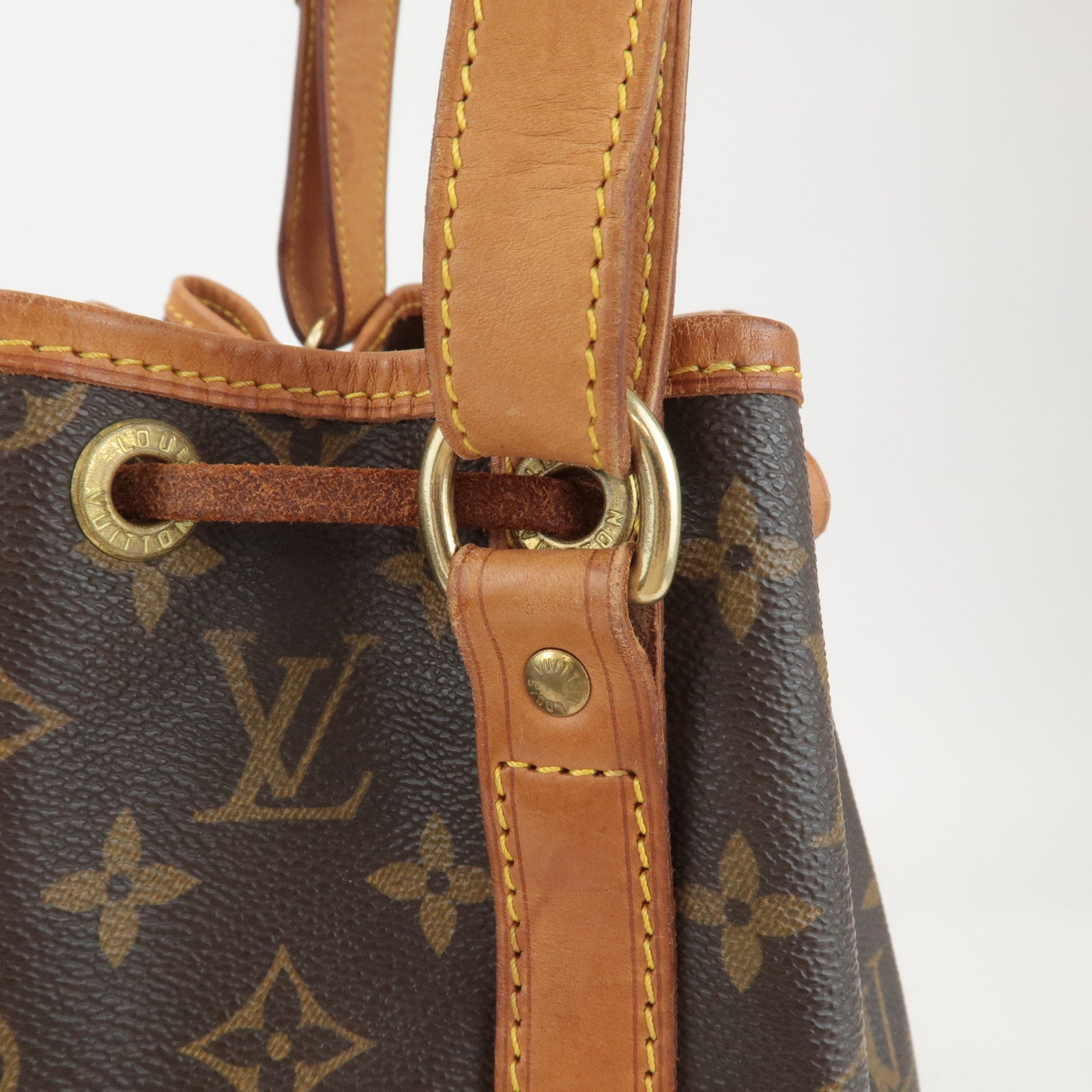 Louis Vuitton Monogram Noe Shoulder Bag Hand Bag Brown M42224 Used