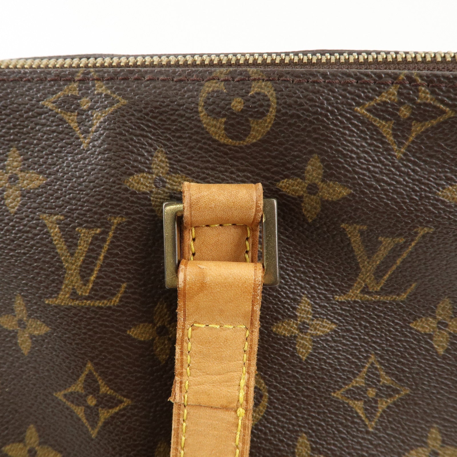 Louis Vuitton Monogram Cabas Mezzo Tote Bag Brown M51151