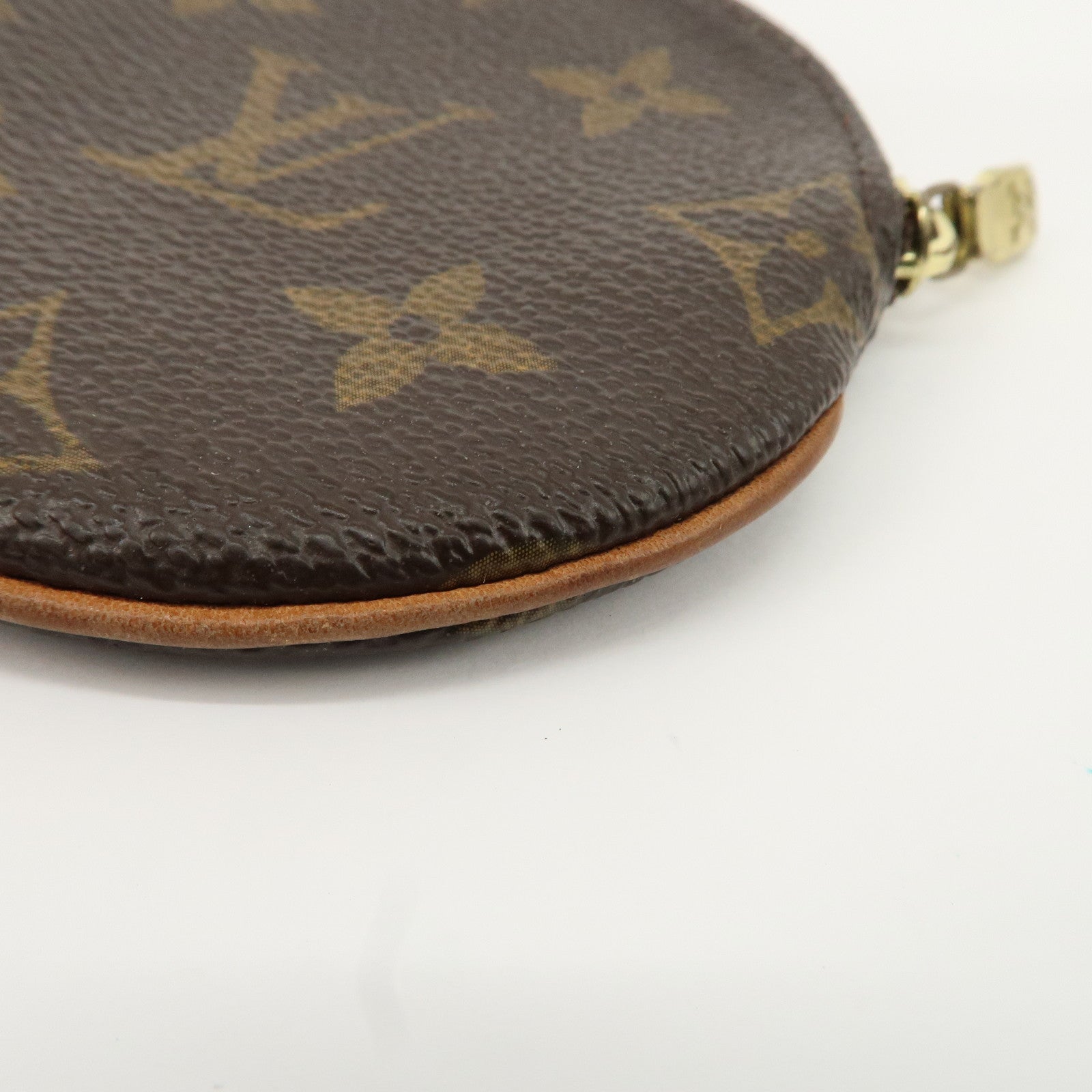 Louis Vuitton Monogram Porte Monnaie Rond Coin Case M61926 Used