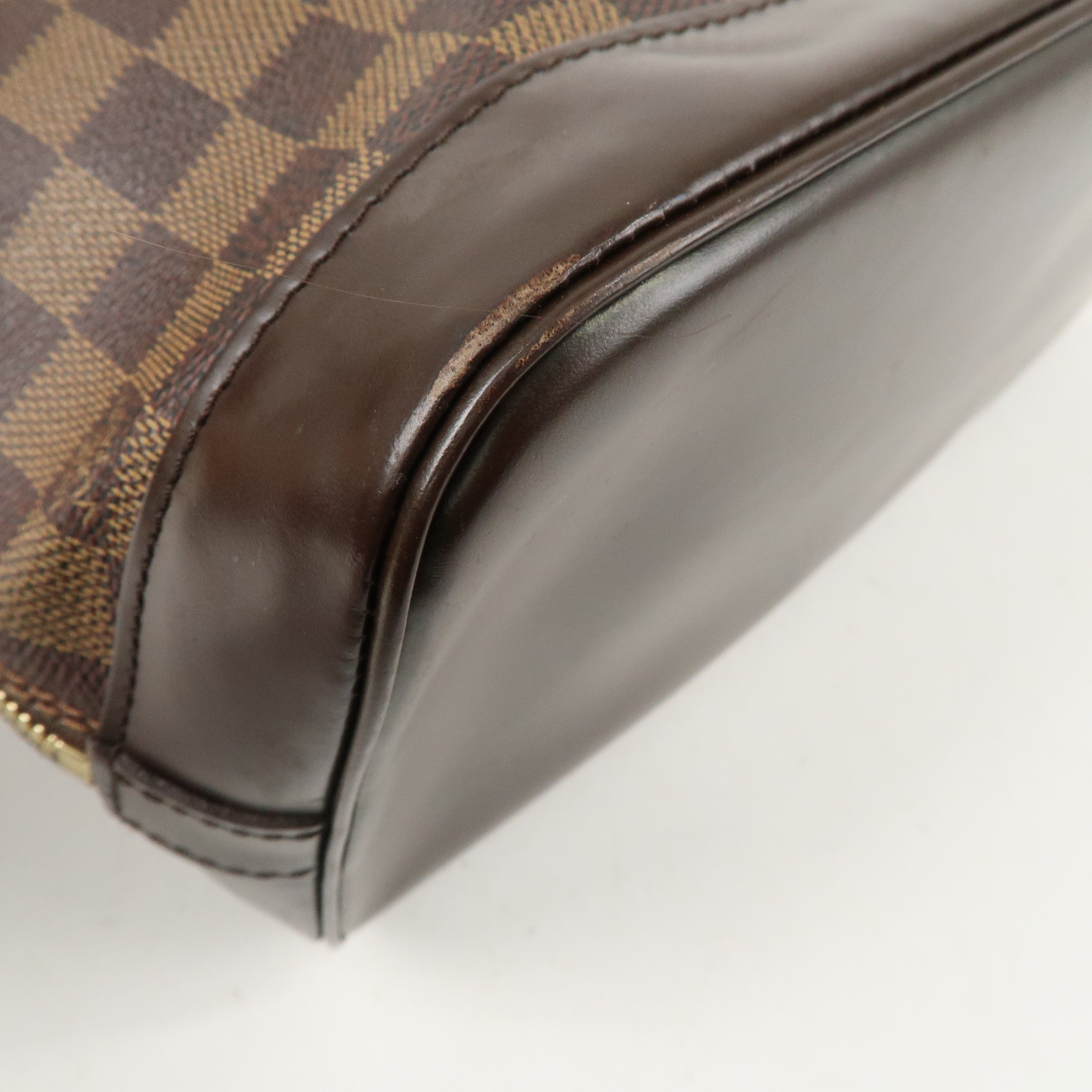 Louis Vuitton Damier Alma Hand Bag Brown N51131