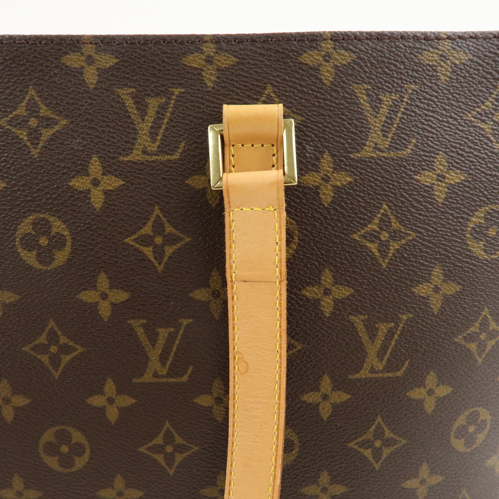 Louis Vuitton Monogram Luco Tote Bag Hand Bag Brown M51155 Used