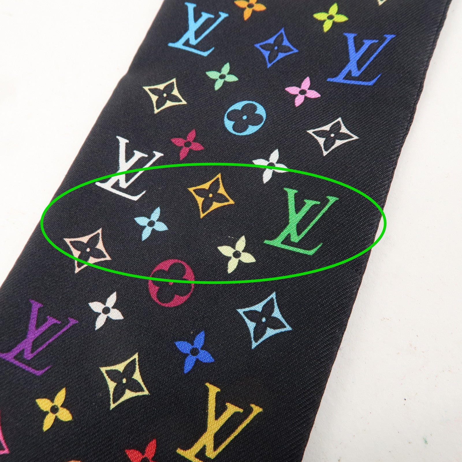 Louis Vuitton Bandeau Monogram Multicolor Scarf Noir M71992