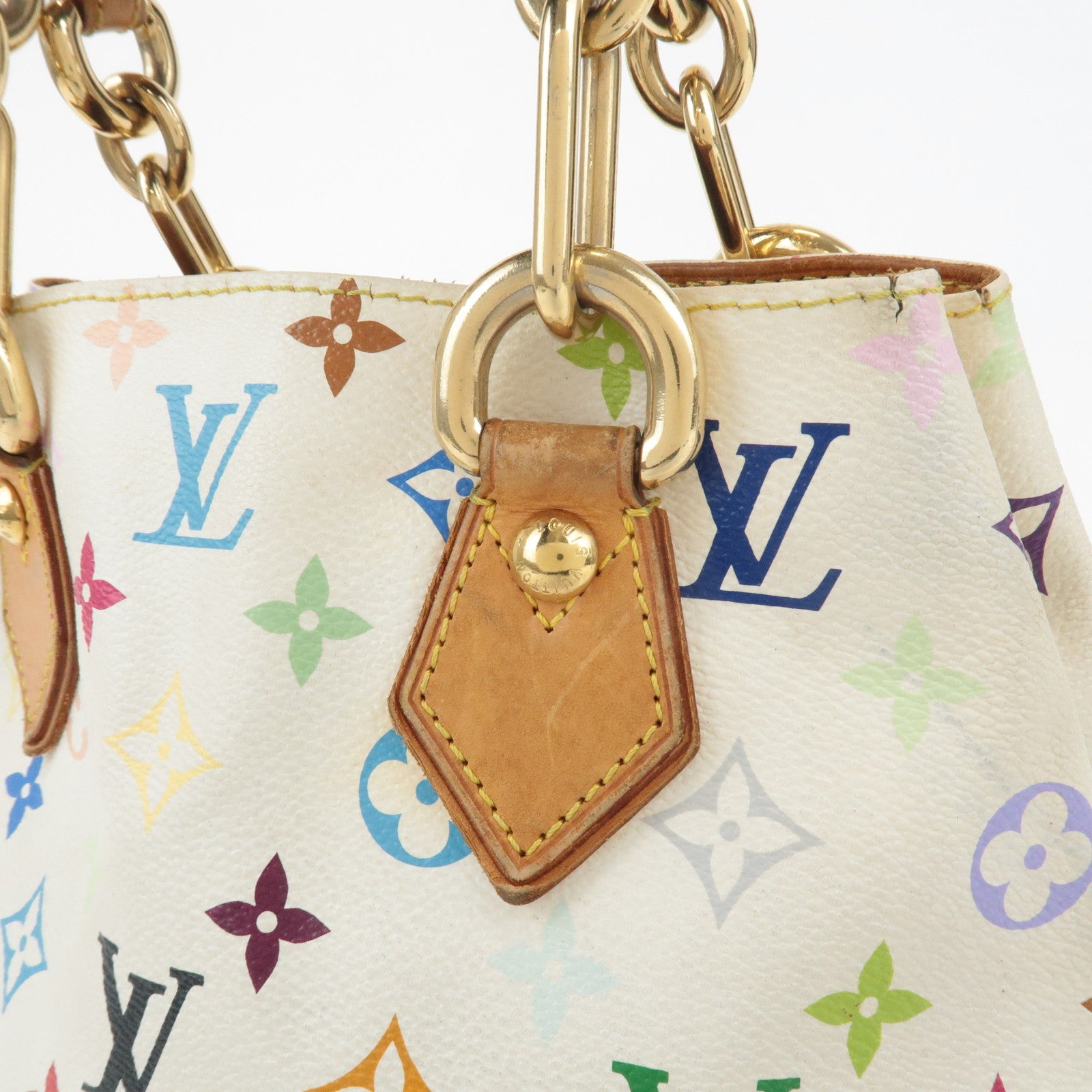 Louis Vuitton Monogram Multicolor Audra Hand Bag Blanc M40047