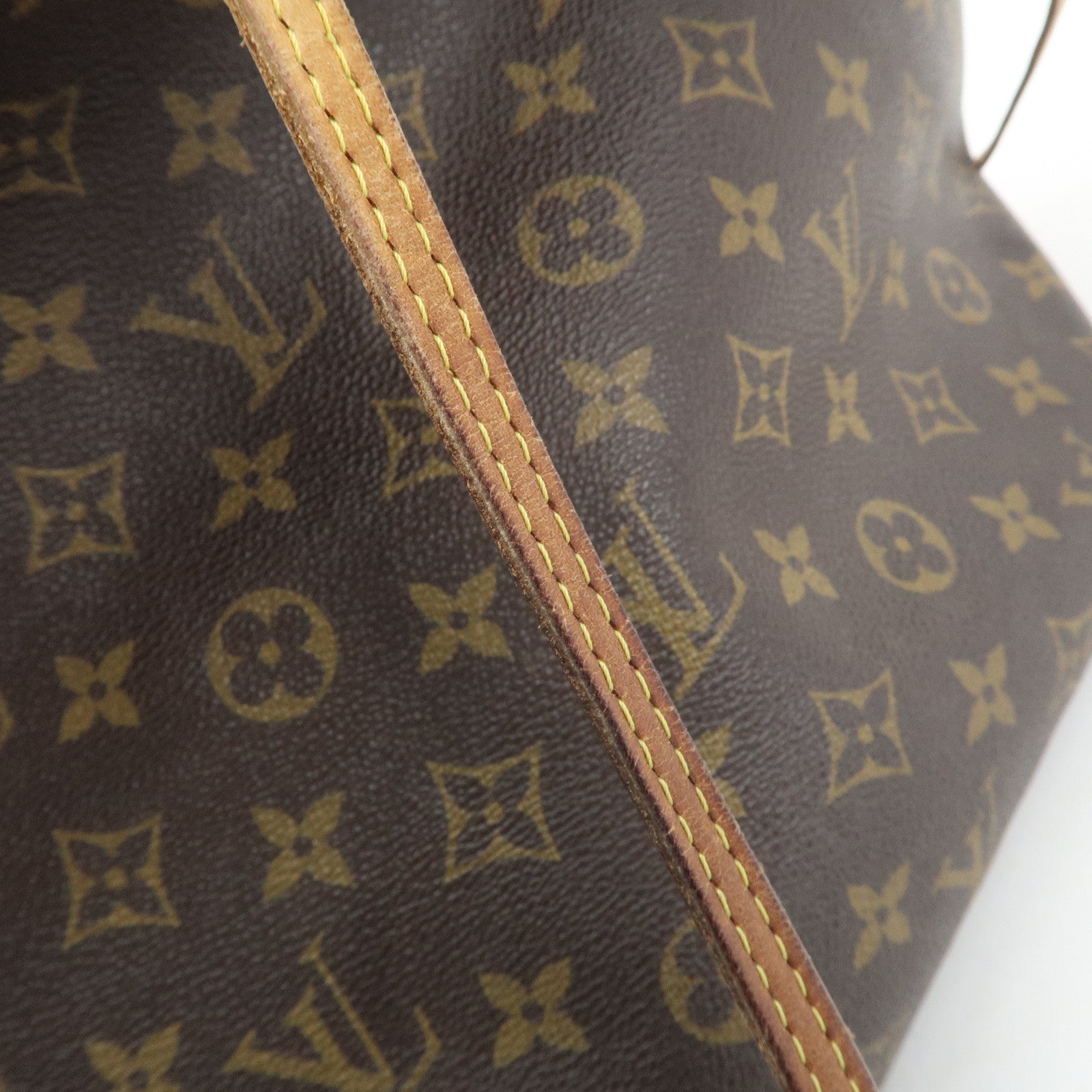 Louis Vuitton Monogram Neverfull MM Tote Bag Brown M40156 Used