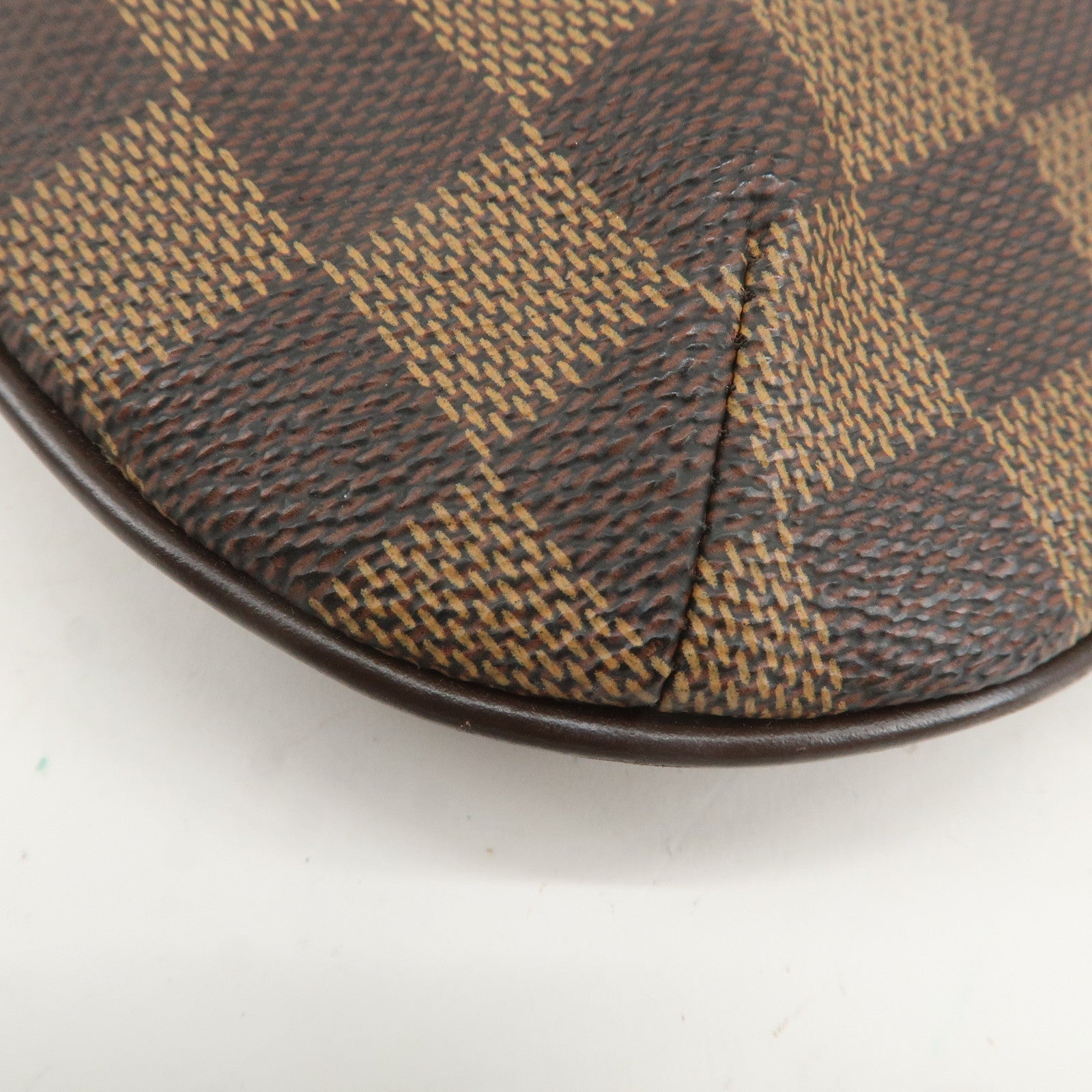 Louis Vuitton Damier Manosque GM Pouch Hand Bag Brown