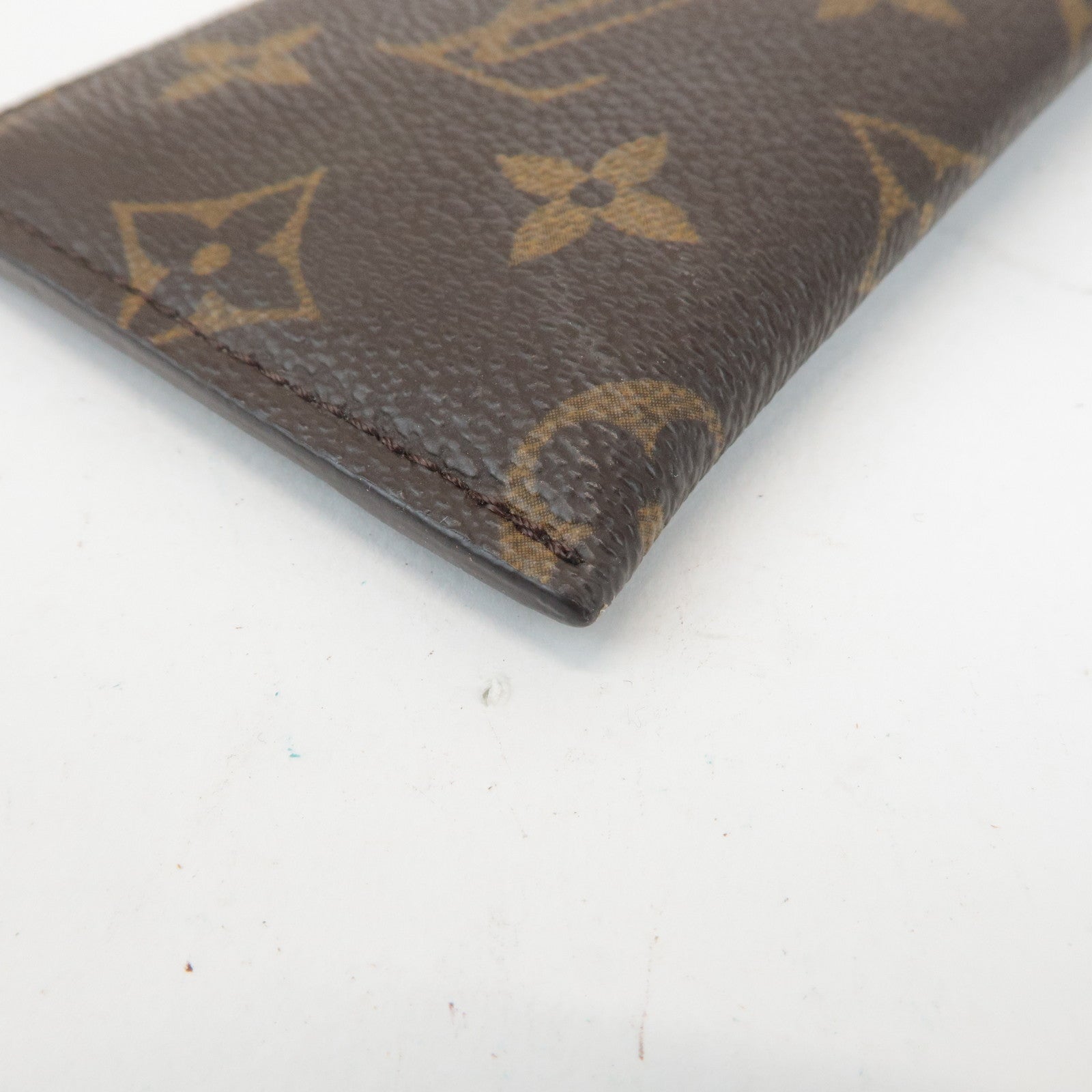 Louis Vuitton Monogram etui a lunettes PM Glasses Case M66545 Used