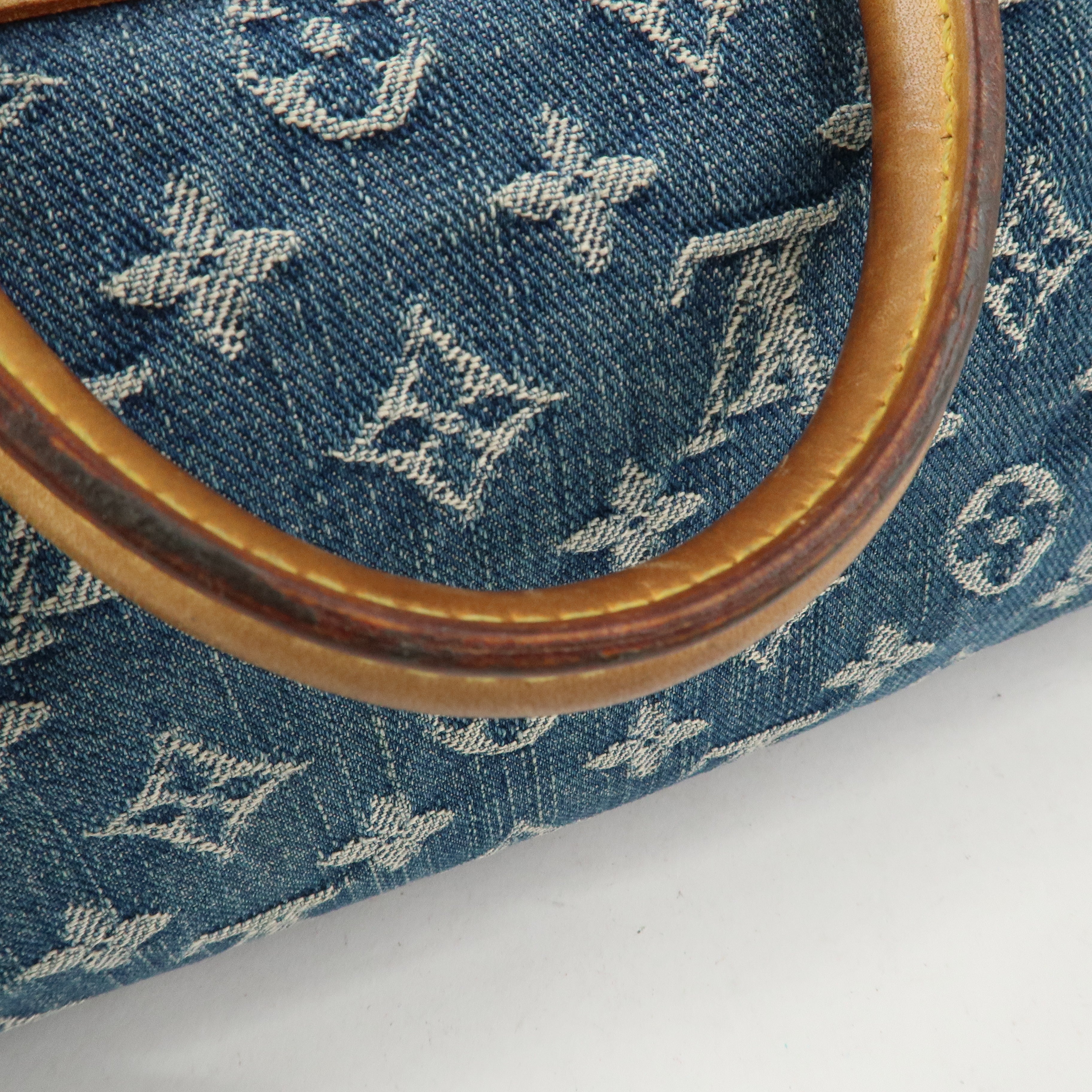 Louis Vuitton Monogram Denim Neo Speedy Boston Bag Blue M95019