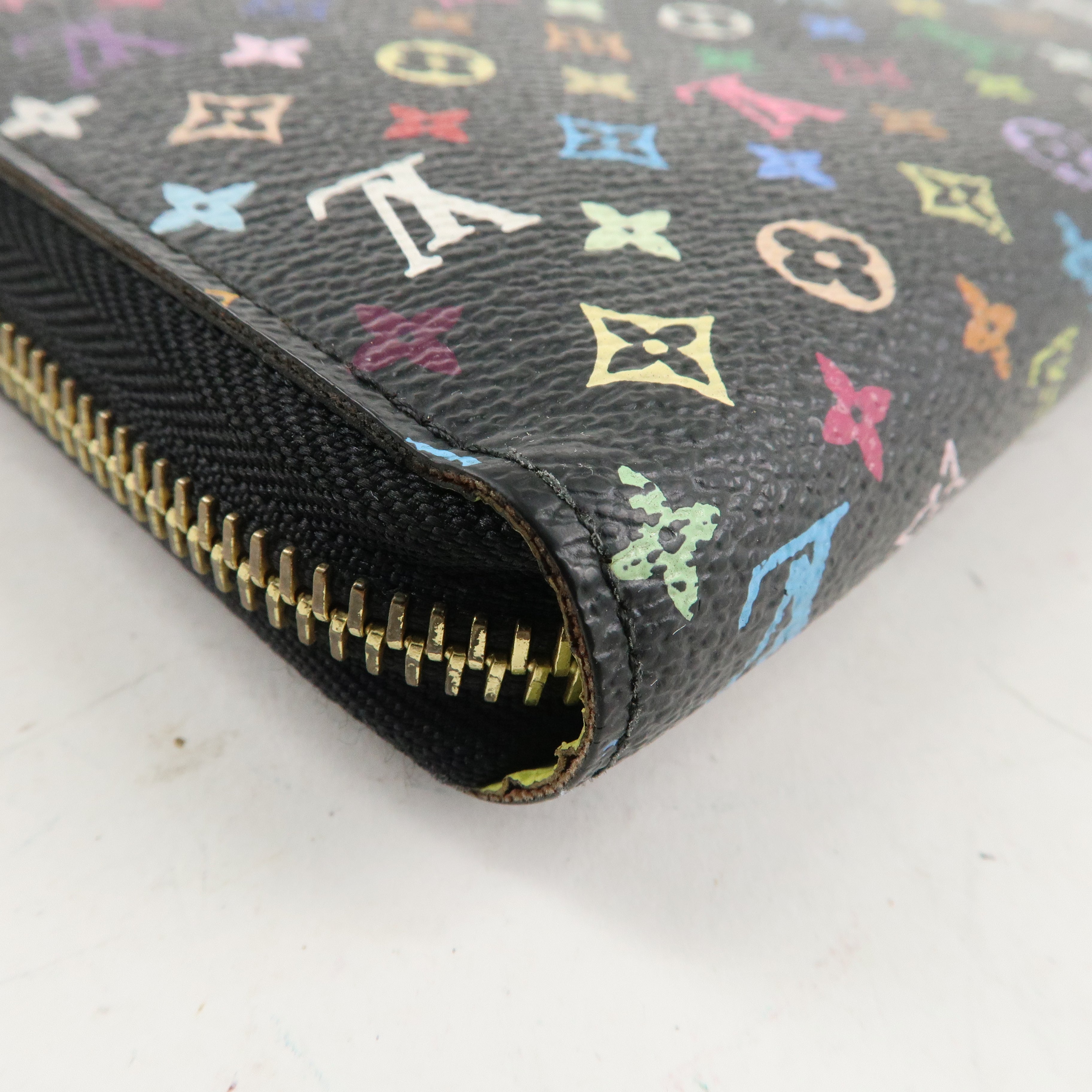 Louis Vuitton Monogram Multi Color Zippy Wallet Noir M60244