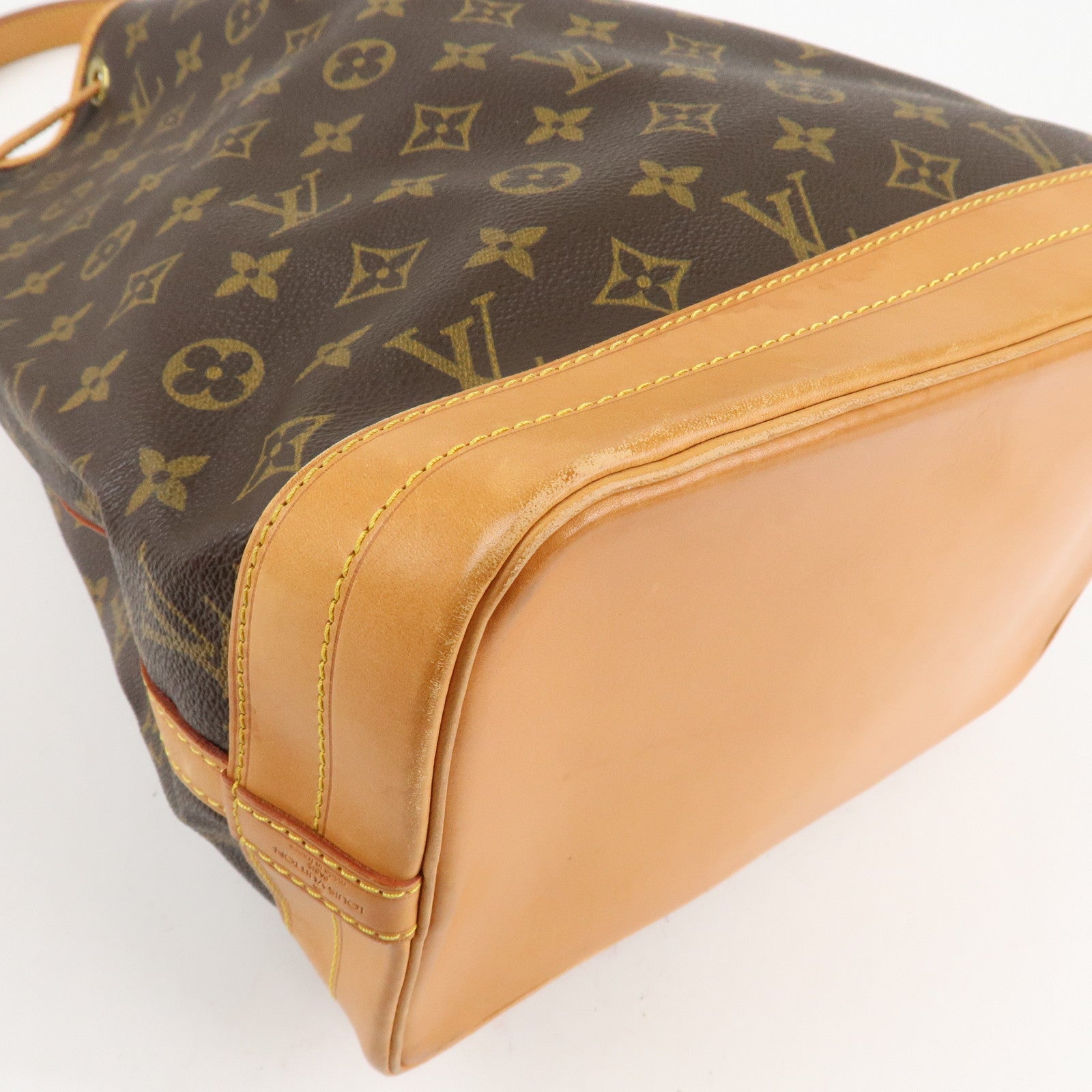 Louis Vuitton Monogram Noe Shoulder Bag Hand Bag Brown M42224 Used