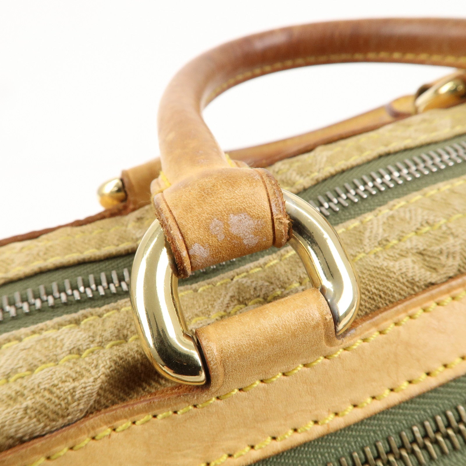 Louis Vuitton Monogram Denim Neo Speedy Boston Bag Khaki M95215