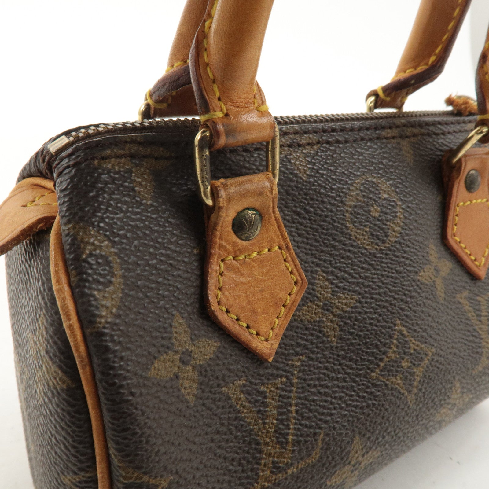 Louis Vuitton Monogram Mini Speedy Boston Bag Brown M41534