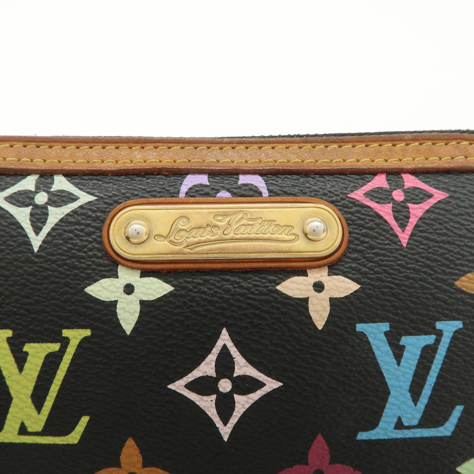 Louis Vuitton Monogram MultiColor Pochette Milla MM Pouch M60097 Used