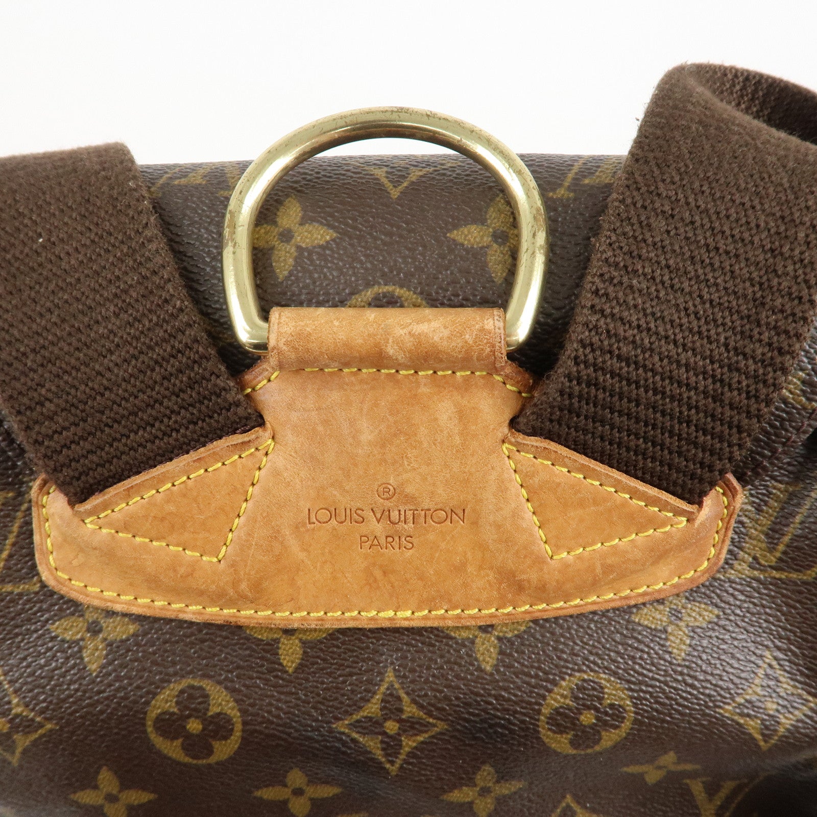 Louis Vuitton Monogram Montsouris GM Back Pack Brown M51135 Used