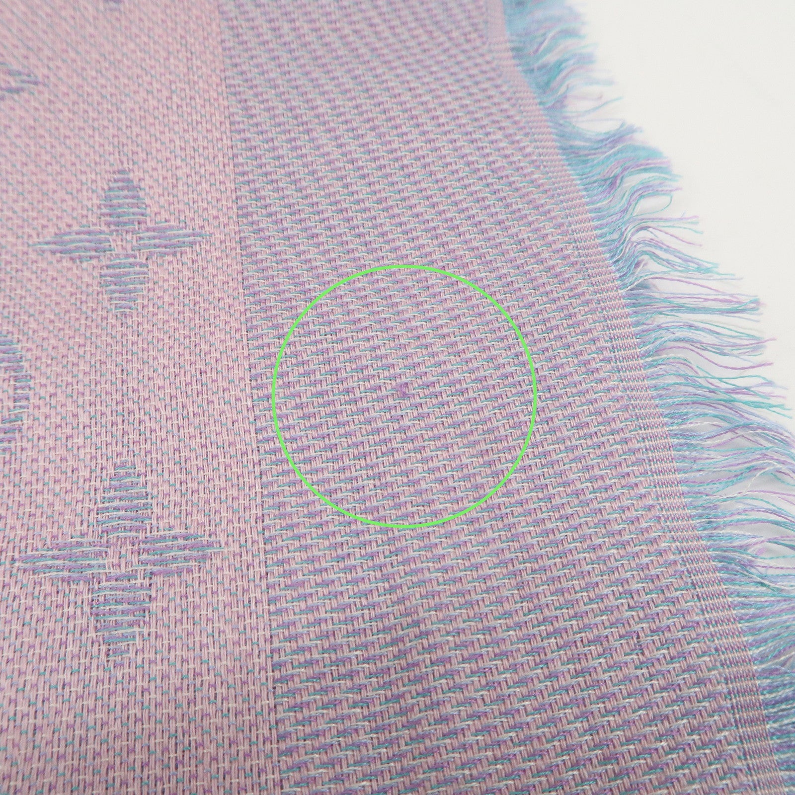 Louis Vuitton Monogram Rainbow Stole Pink Purple Blue M75749 Used