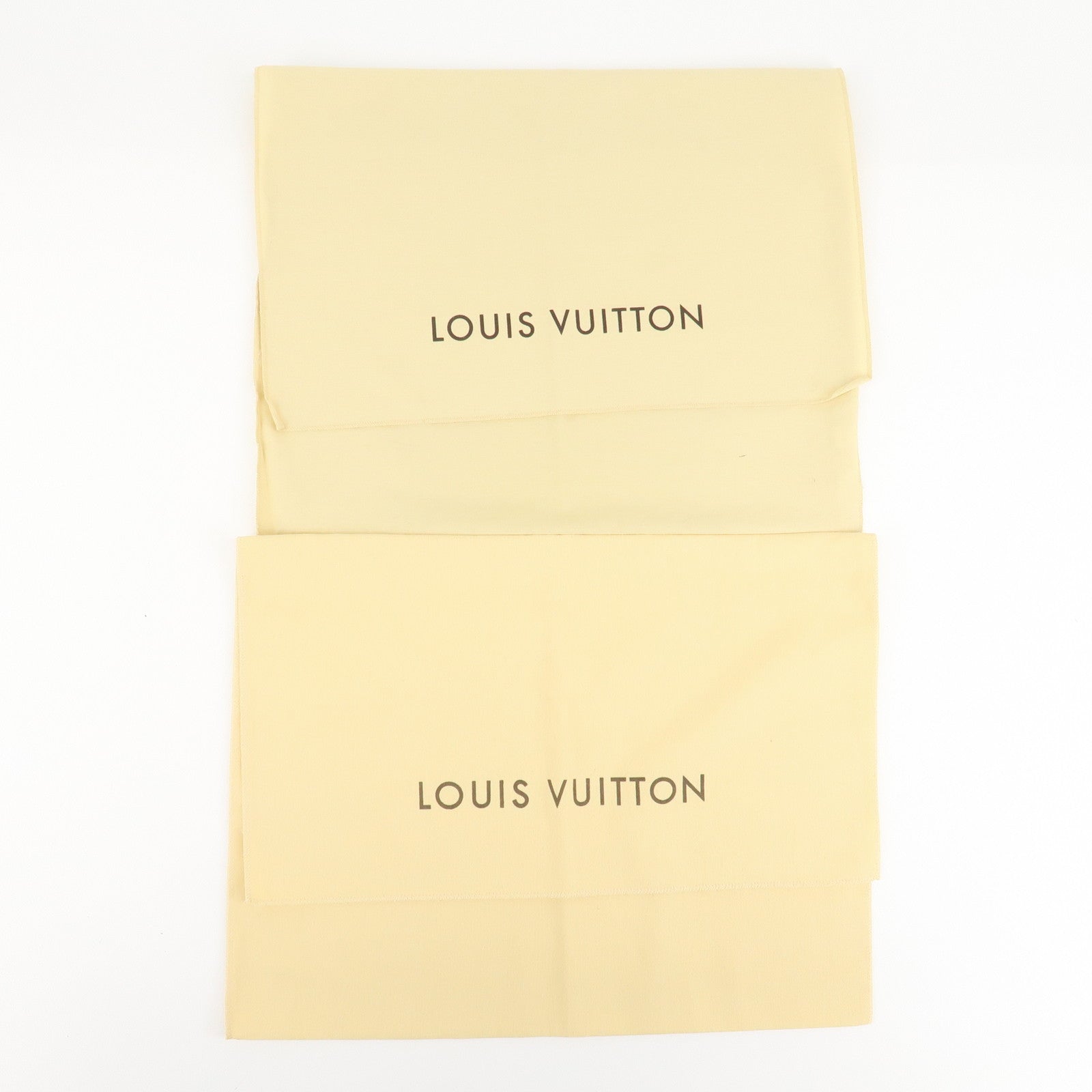 Louis Vuitton Set Of 10 Dust Bag Flap Style Beige Used