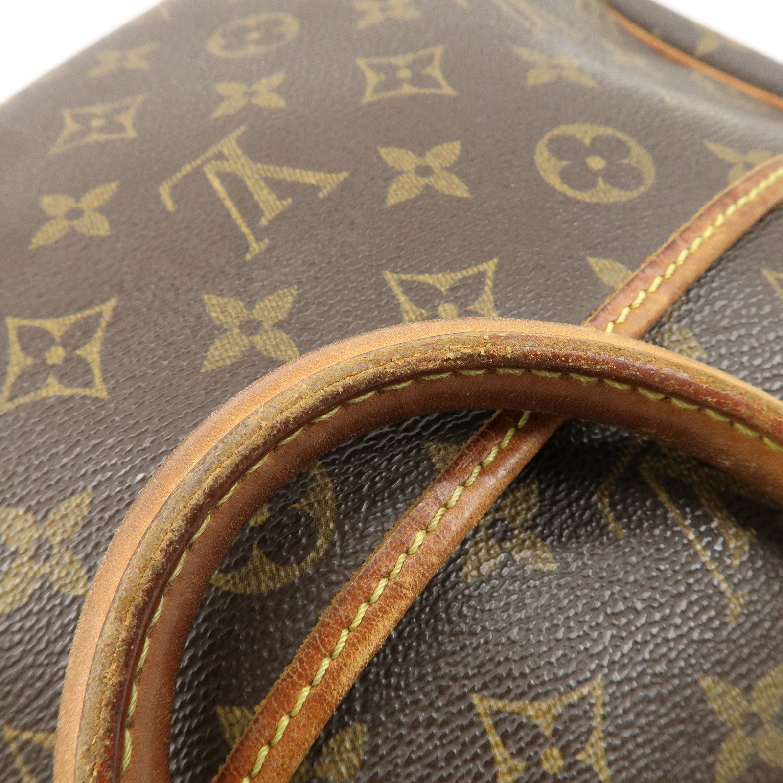 Louis Vuitton Monogram Deauville Hand Bag Brown M47270