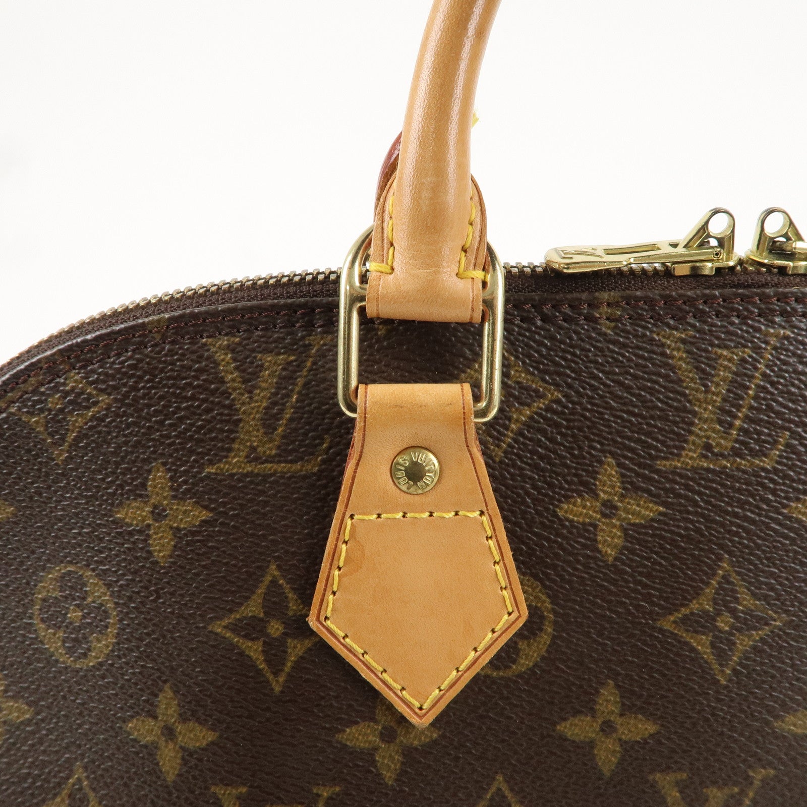 Louis Vuitton Monogram Alma Hand Bag Brown M51130