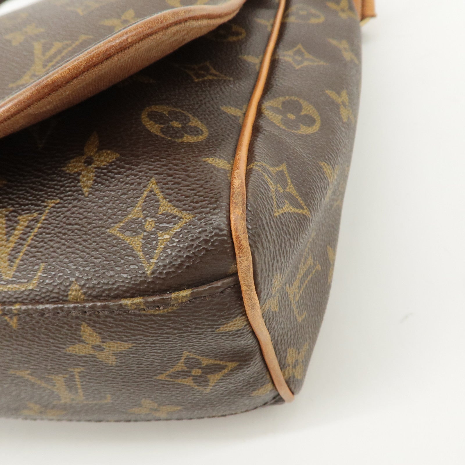 Louis Vuitton Monogram Abbesses Messenger Bag Brown M45257 Used