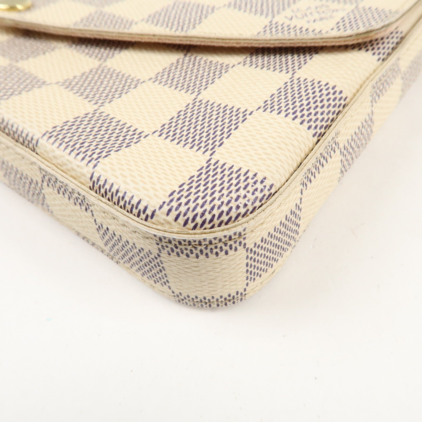 Louis Vuitton Damier Azur Pochette Félicie Shoulder Bag N63106 Used