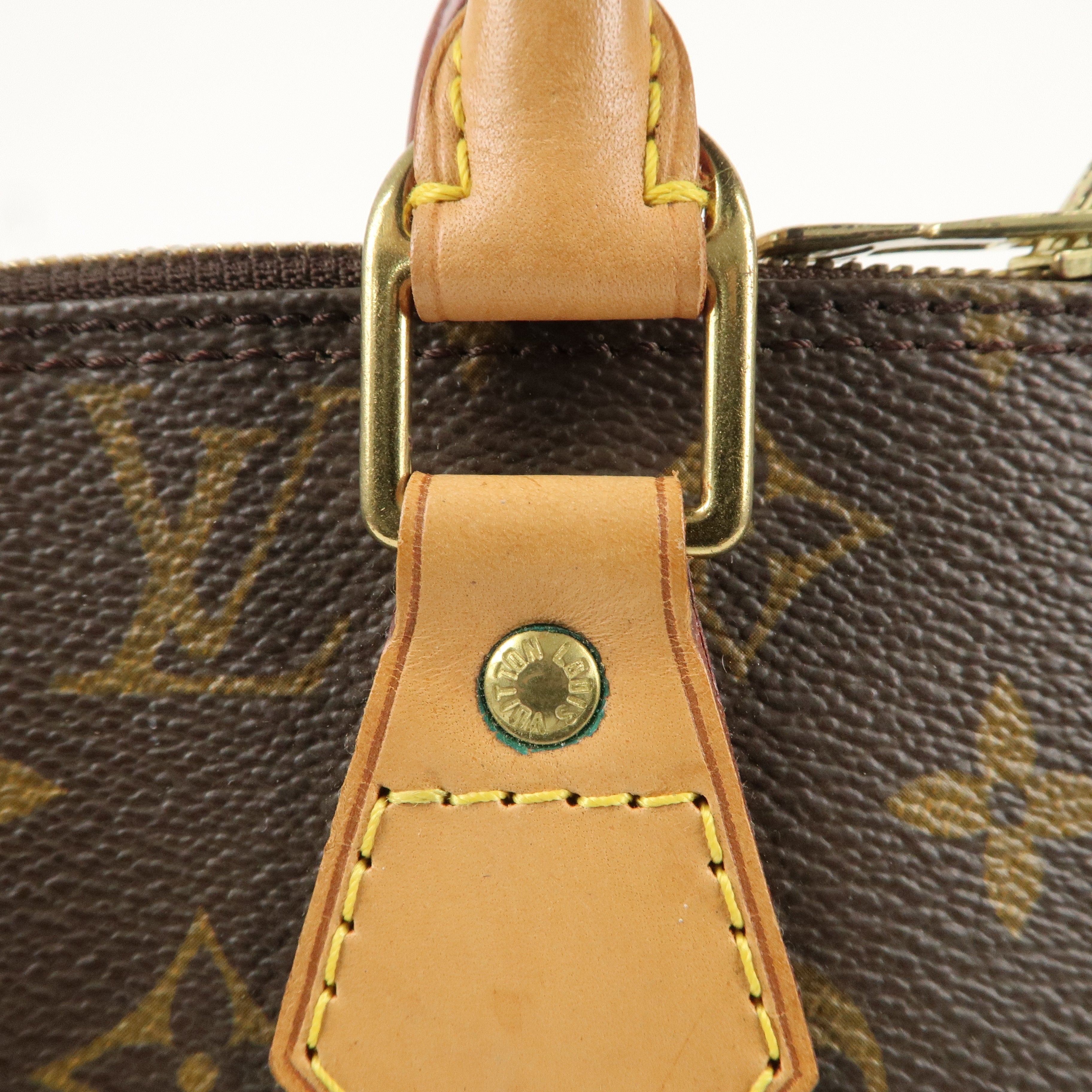 Louis Vuitton Monogram Alma Hand Bag Brown M51130