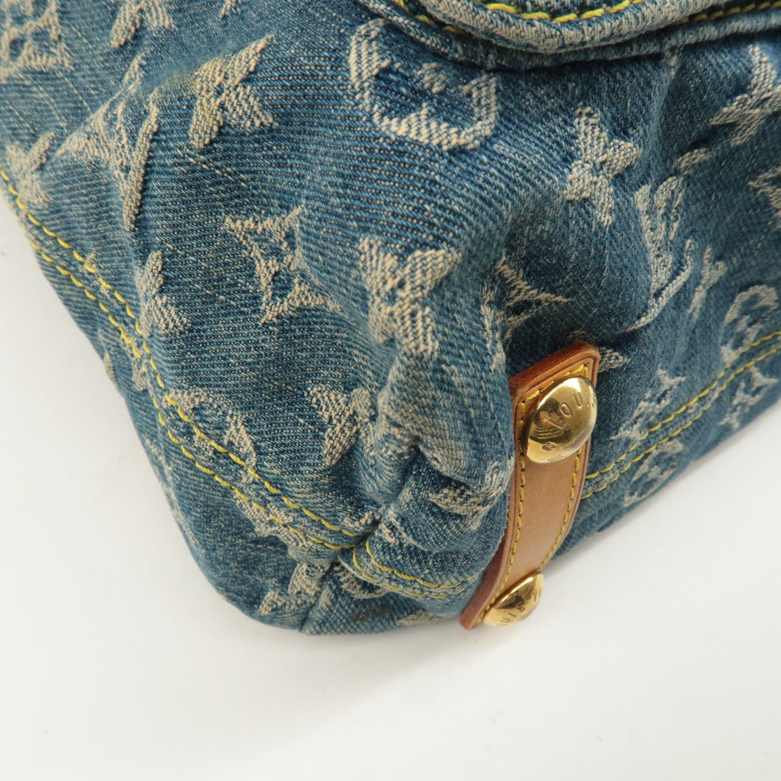 Louis Vuitton Monogram Denim Baggy GM Shoulder Bag M95048