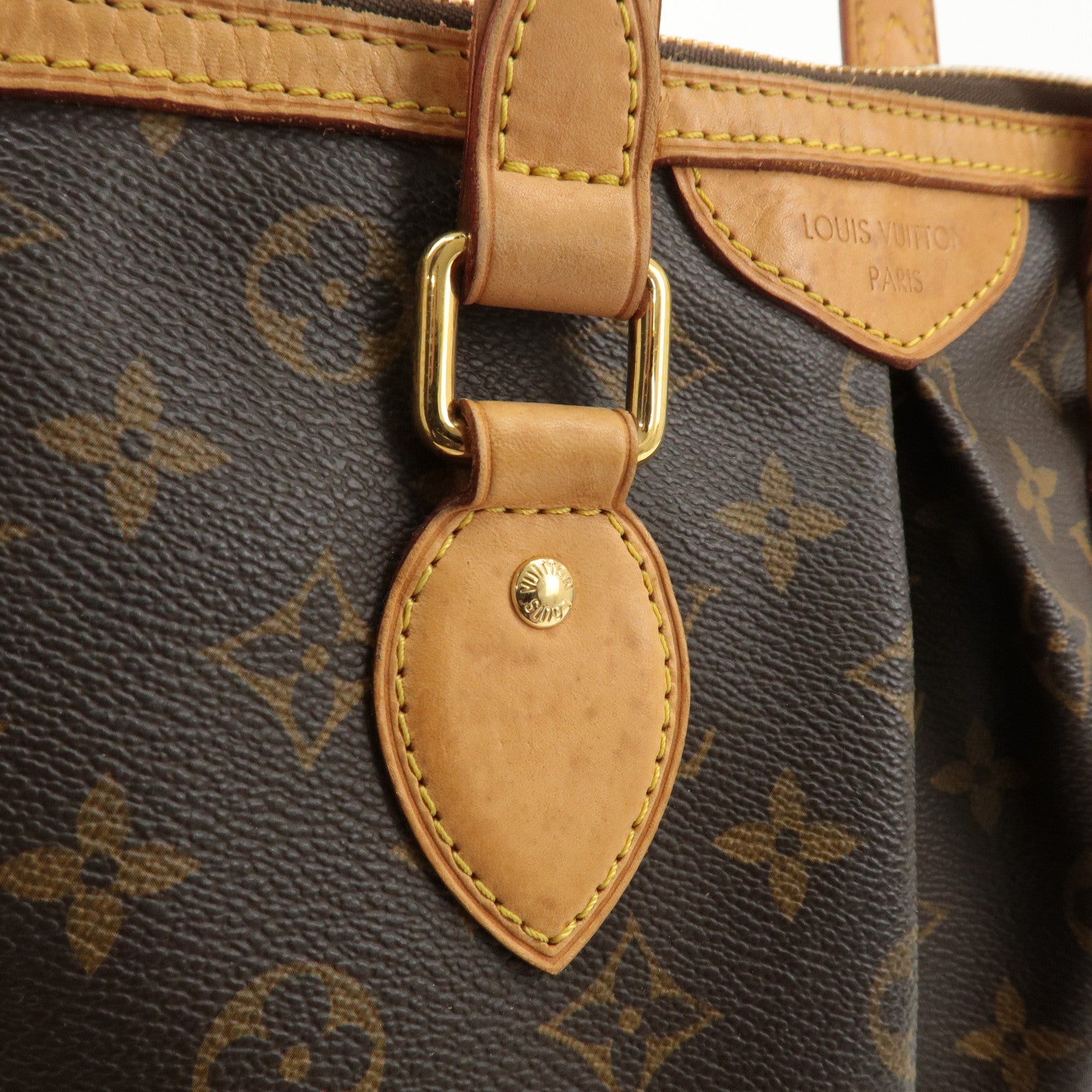 Louis Vuitton Monogram Palermo PM 2Way Hand Bag Brown M40145