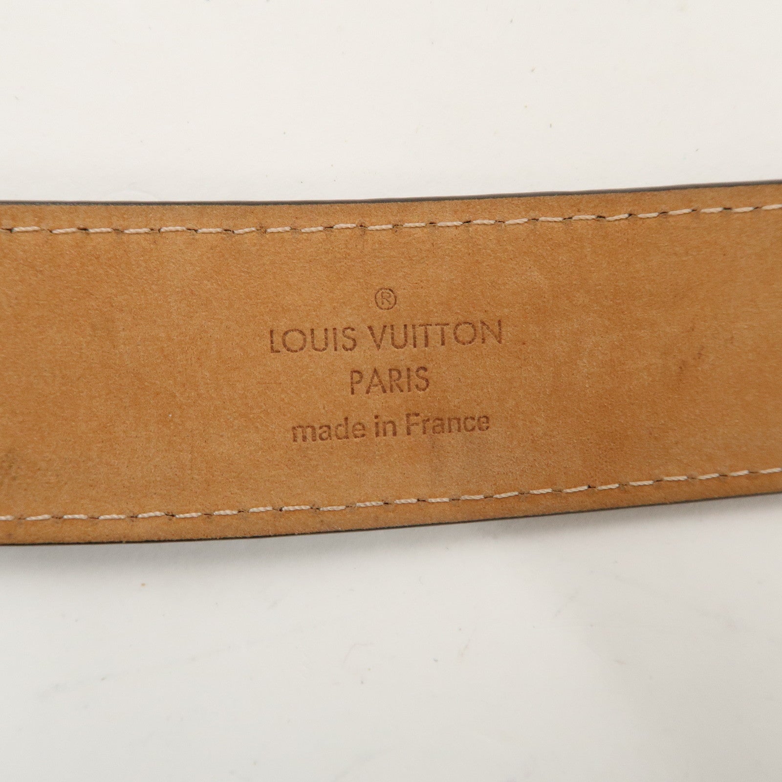 Louis Vuitton Monogram Santule Oval Belt 85/34 M9842 Used