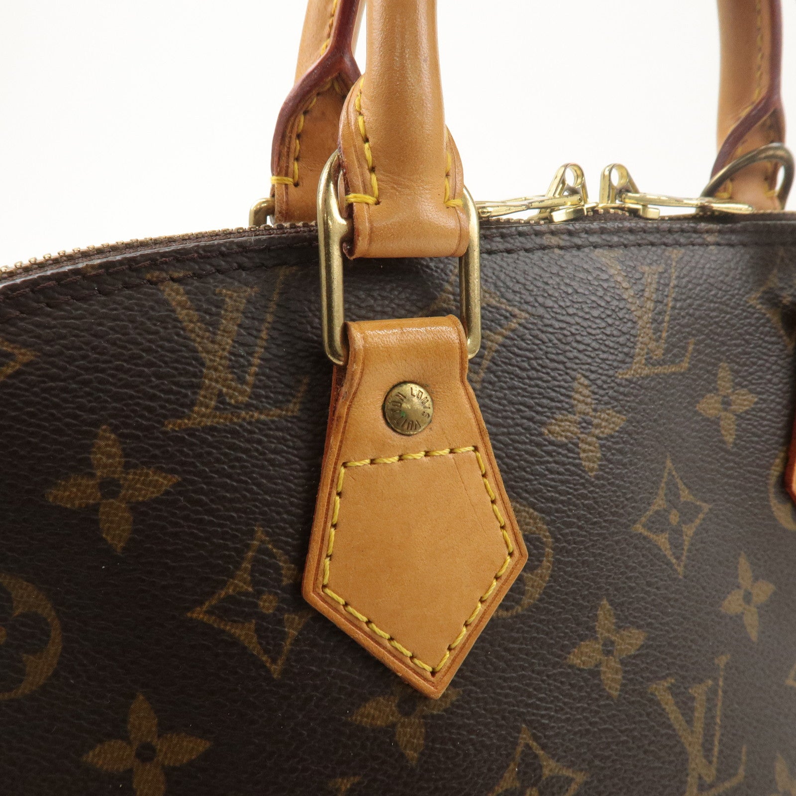 Louis Vuitton Monogram Alma Hand Bag Brown M51130