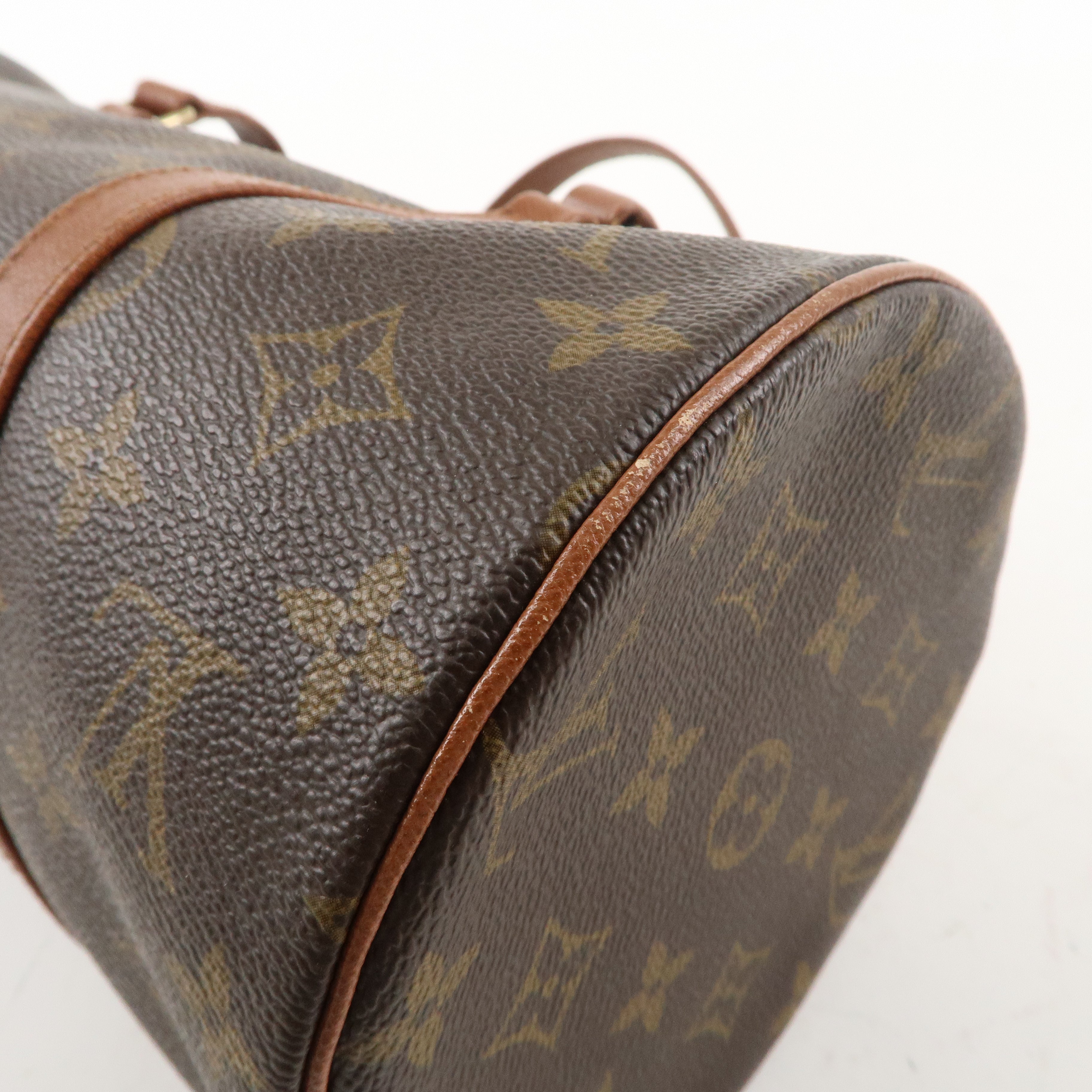 Louis Vuitton Monogram Papillon 30 Hand Bag Brown M51365