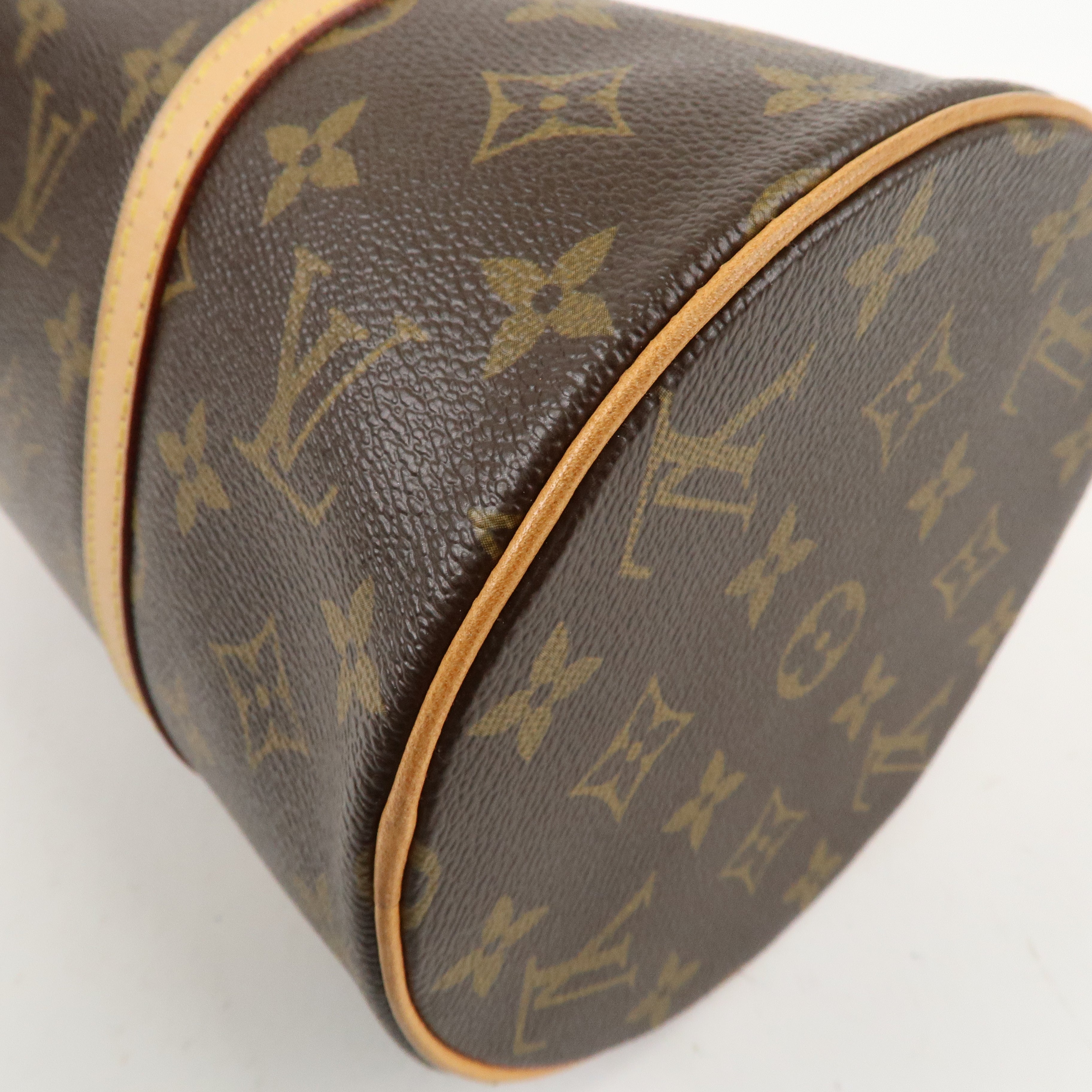 Louis Vuitton Monogram Papillon 30 Hand Bag 
Pouch Brown M51385