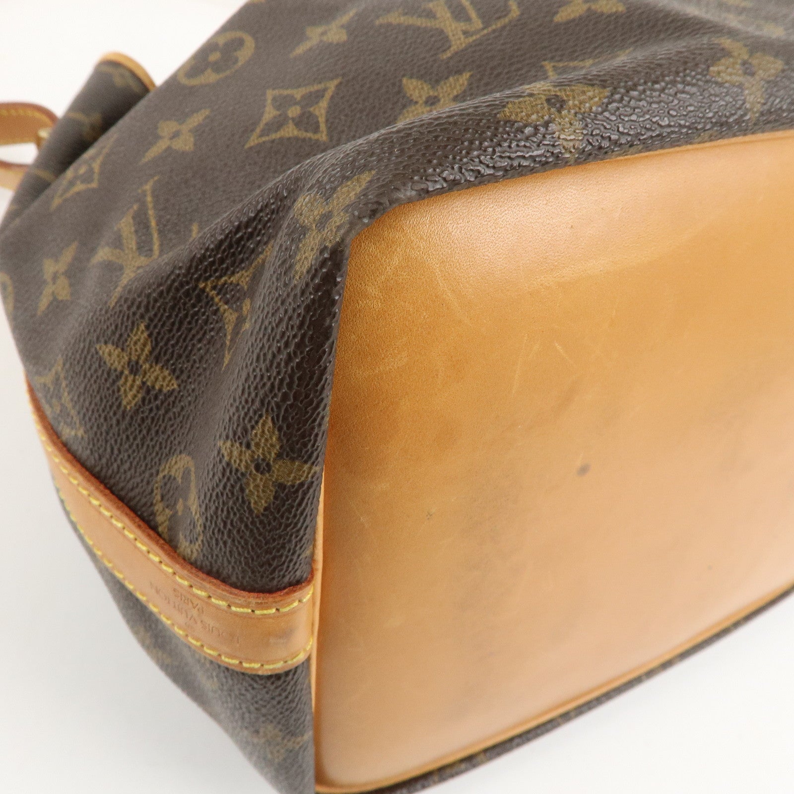 Louis Vuitton Monogram Petit Noe Shoulder Bag Brown M42226