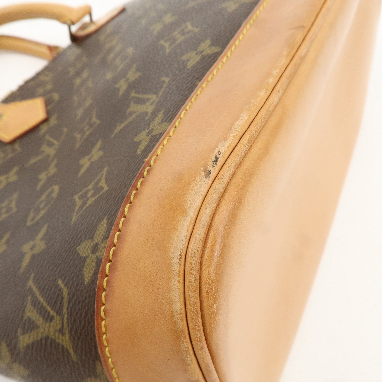 Louis Vuitton Monogram Alma Hand Bag Brown M51130