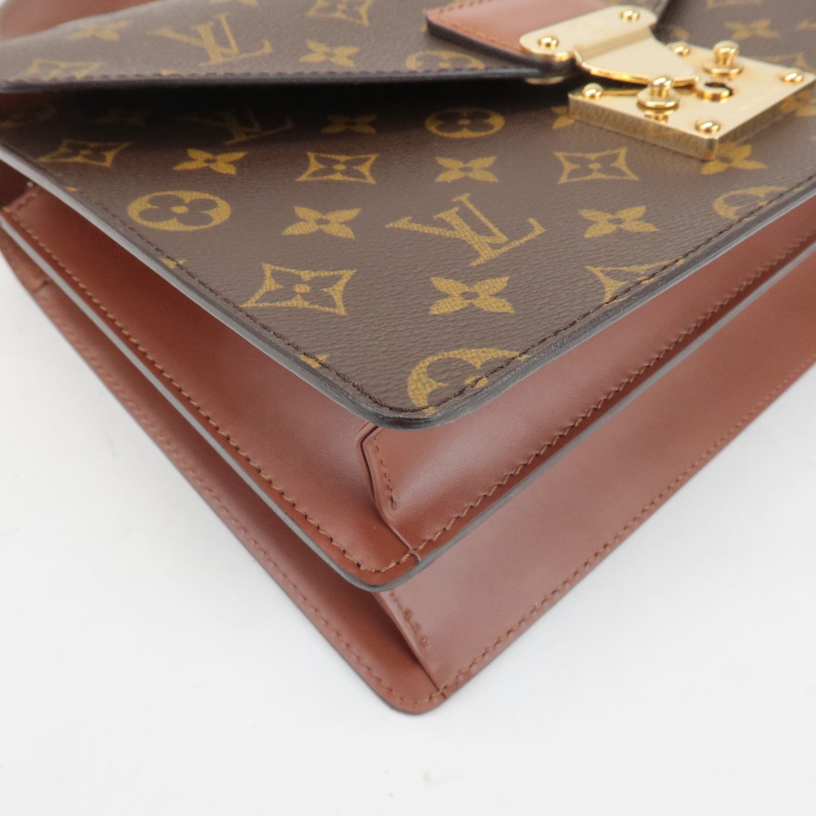 Louis Vuitton Monogram Concorde Hand Bag Brown M51190 Used