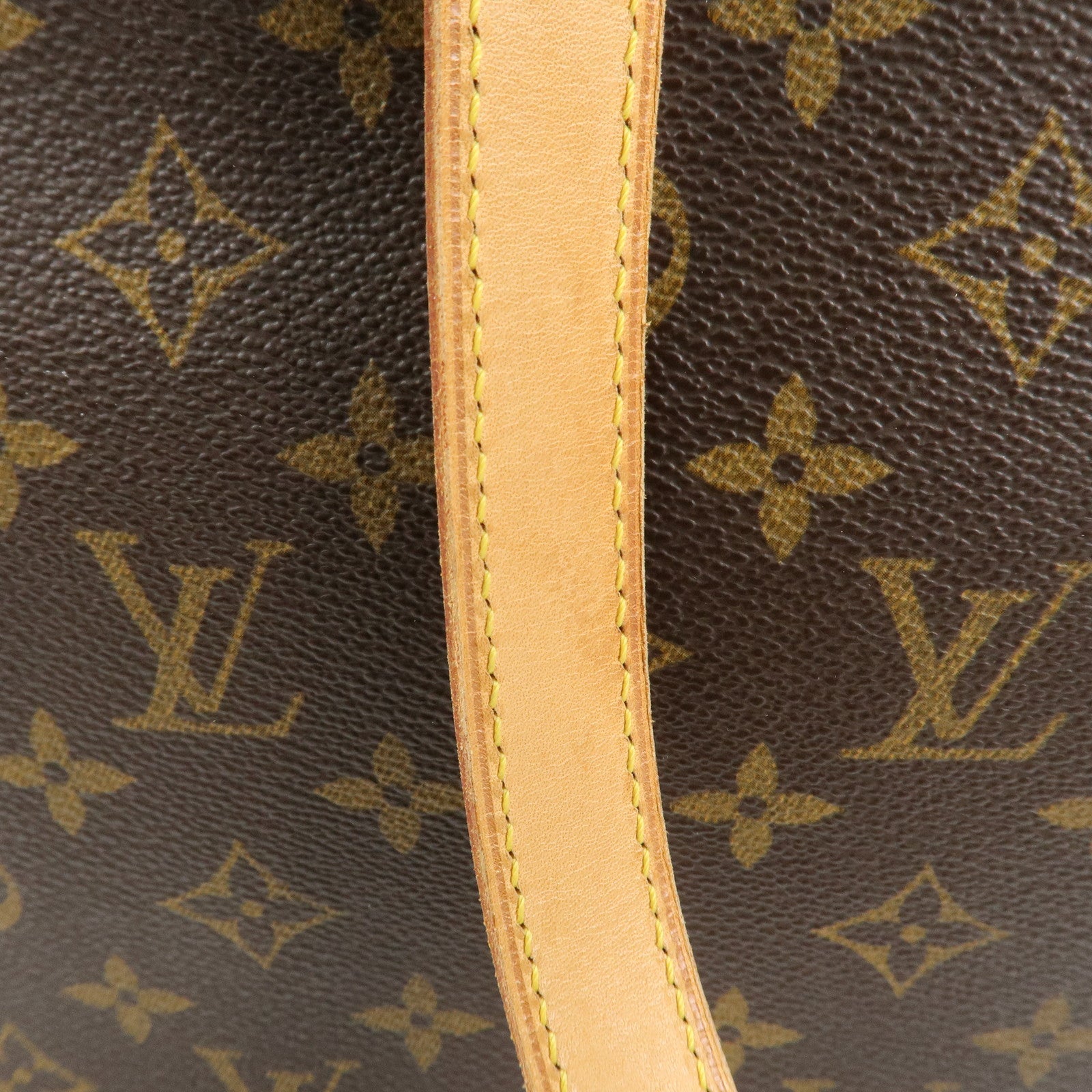 Louis Vuitton Monogram Luco Tote Bag Hand Bag Brown M51155 Used