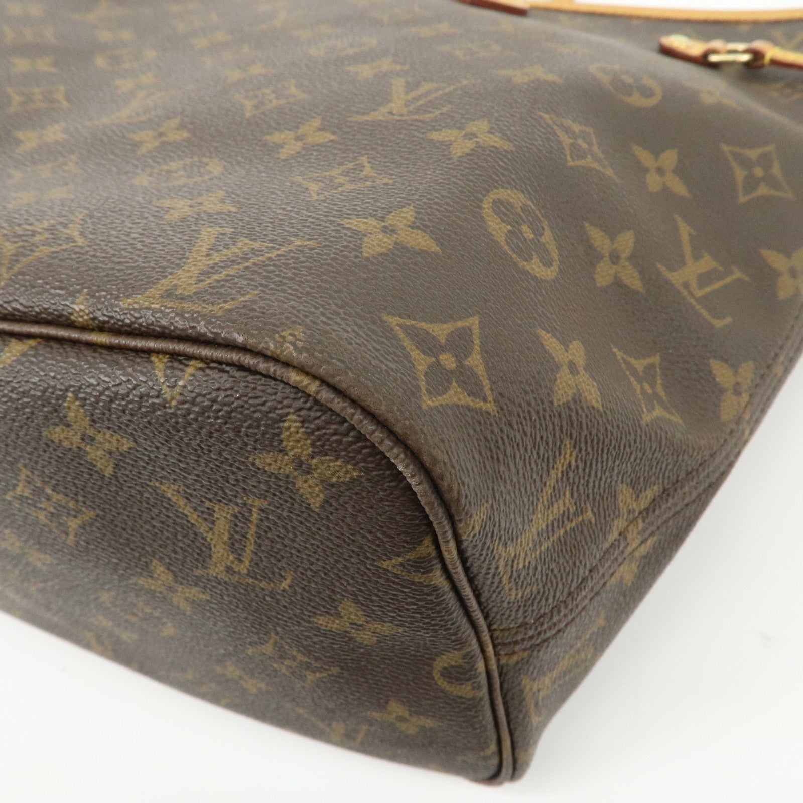 Louis Vuitton Monogram Neverfull MM Tote Bag Brown M40156 Used