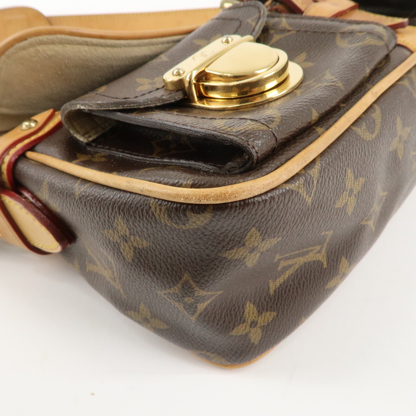 Louis Vuitton Monogram Hudson PM Shoulder Bag Brown M40047