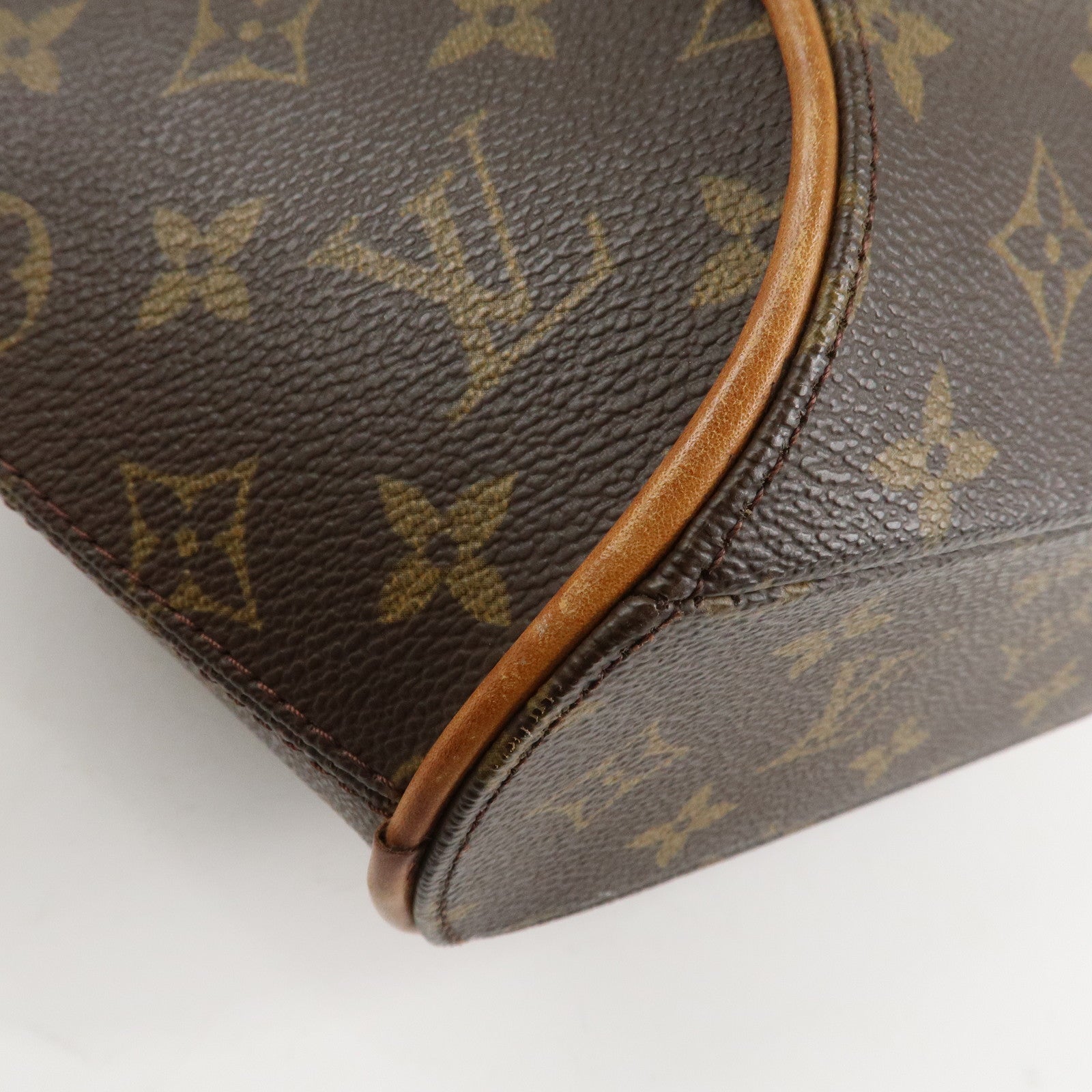 Louis Vuitton Monogram Ellipse PM Hand Bag Brown M51127 Used