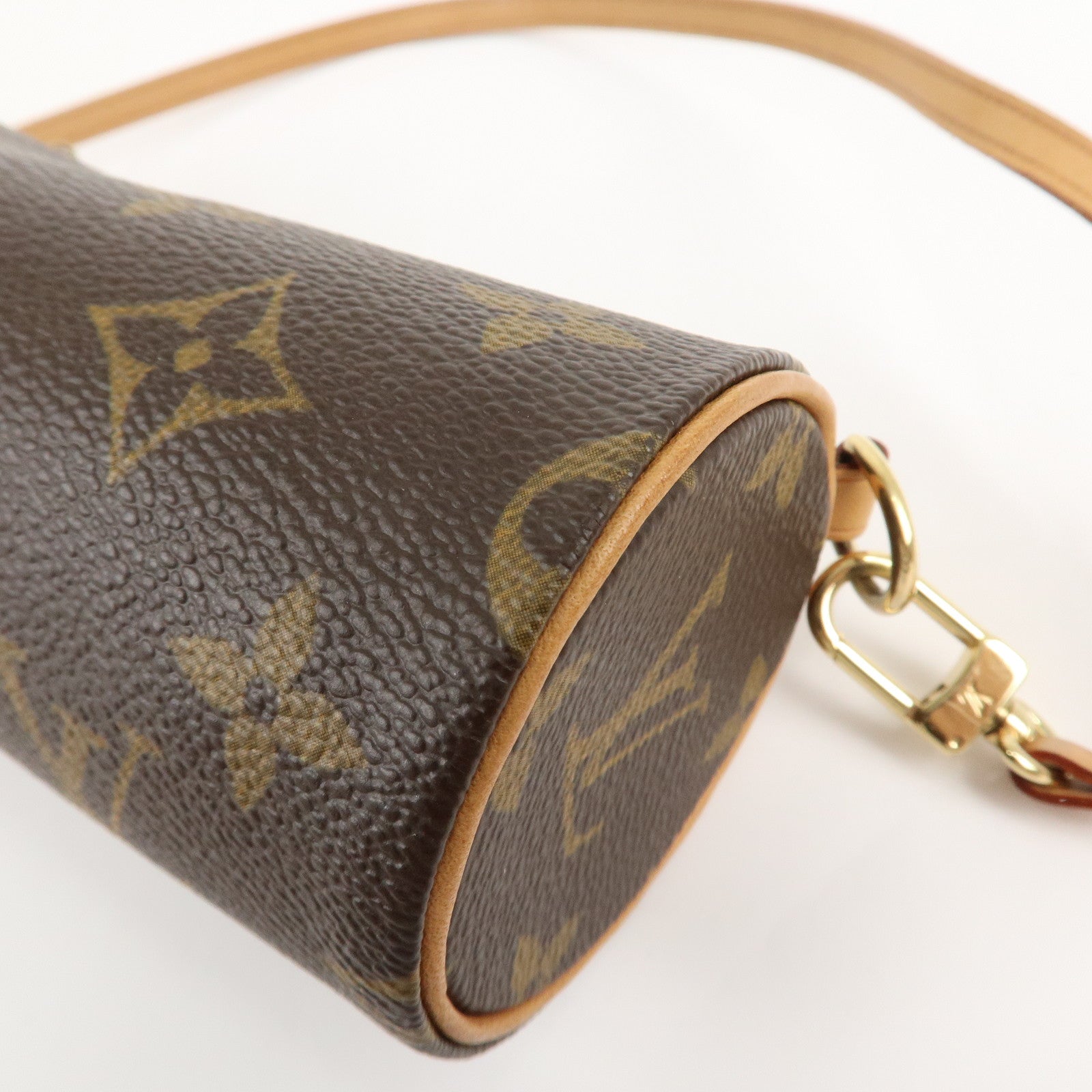 Louis Vuitton Monogram Mini Pouch for Papillon Bag Brown Used