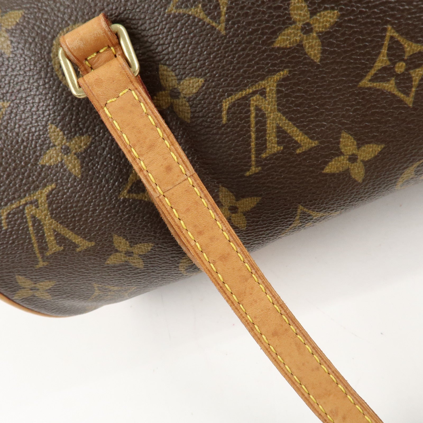 Louis Vuitton Monogram Papillon 30 Hand Bag New Style Brown M51385 Used