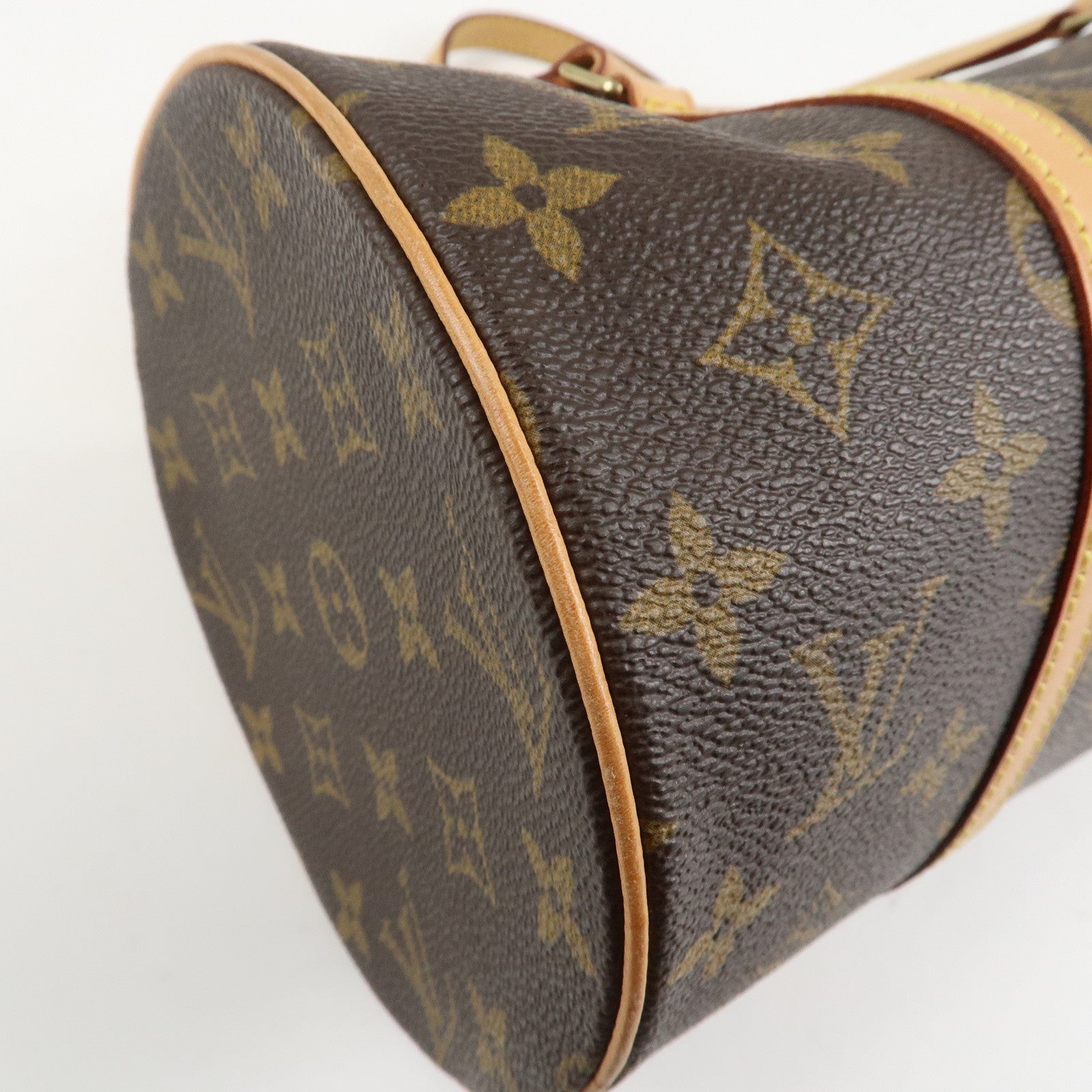 Louis Vuitton Monogram Papillon 30 Hand Bag Brown M51385 Used