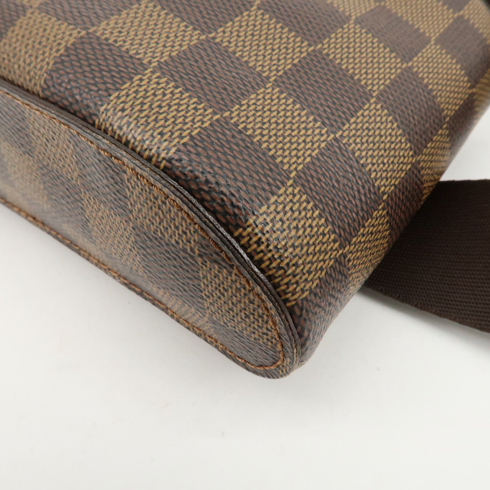 Louis Vuitton Damier  Ebene Geronimos Body Waist Bag Brown N51994 Used