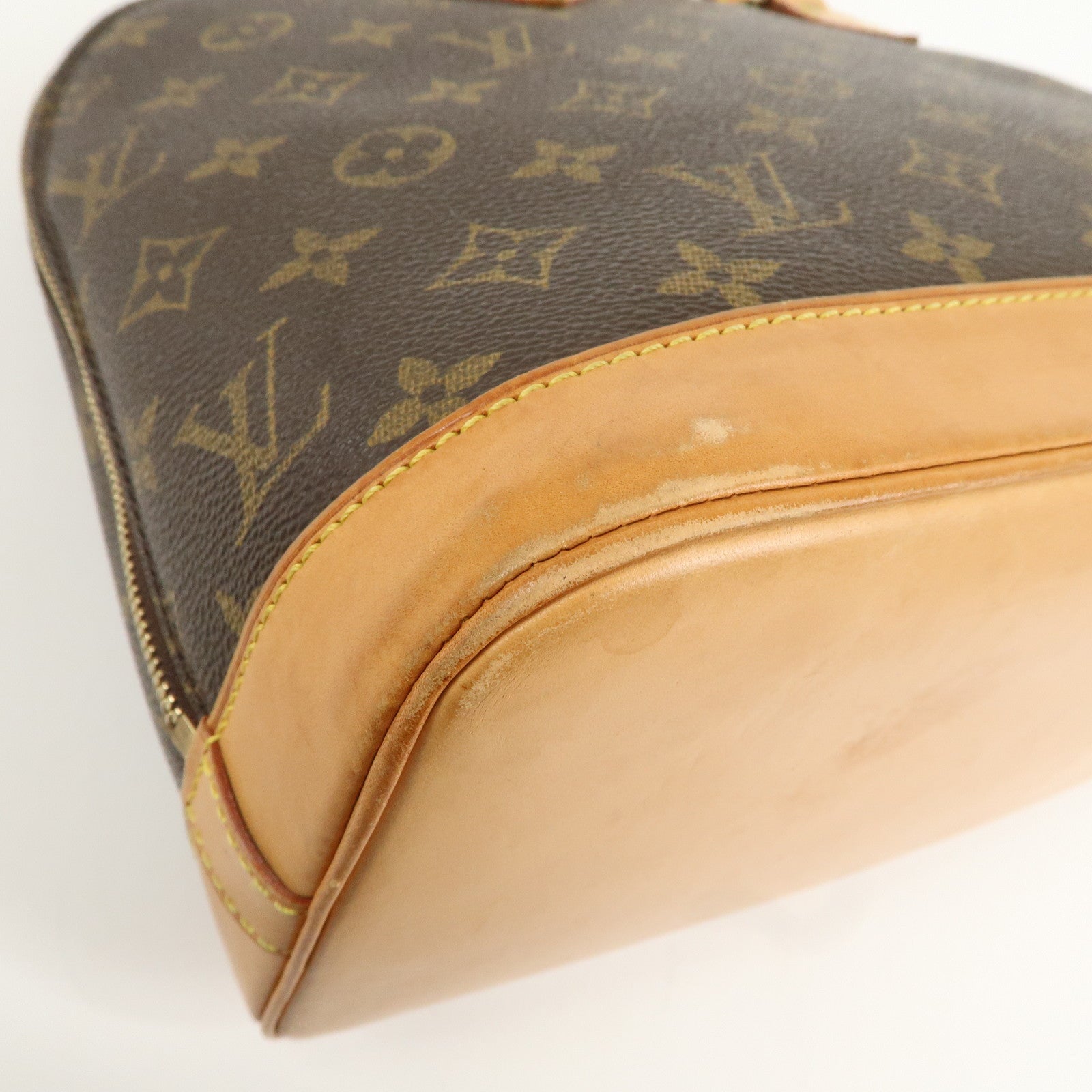 Louis Vuitton Monogram Alma Hand Bag Brown M51130