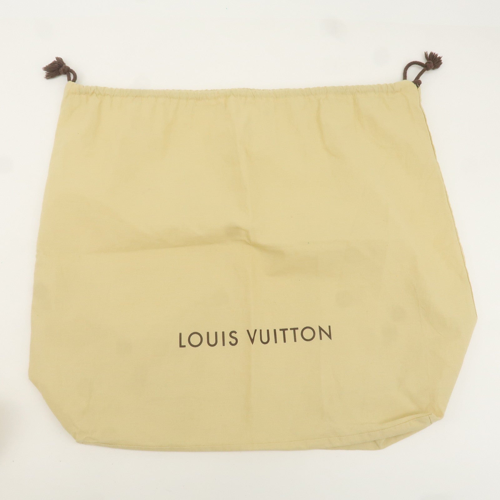 Louis Vuitton Set of 10 Dust Bag Storage Bag Drawstring Flap Beige