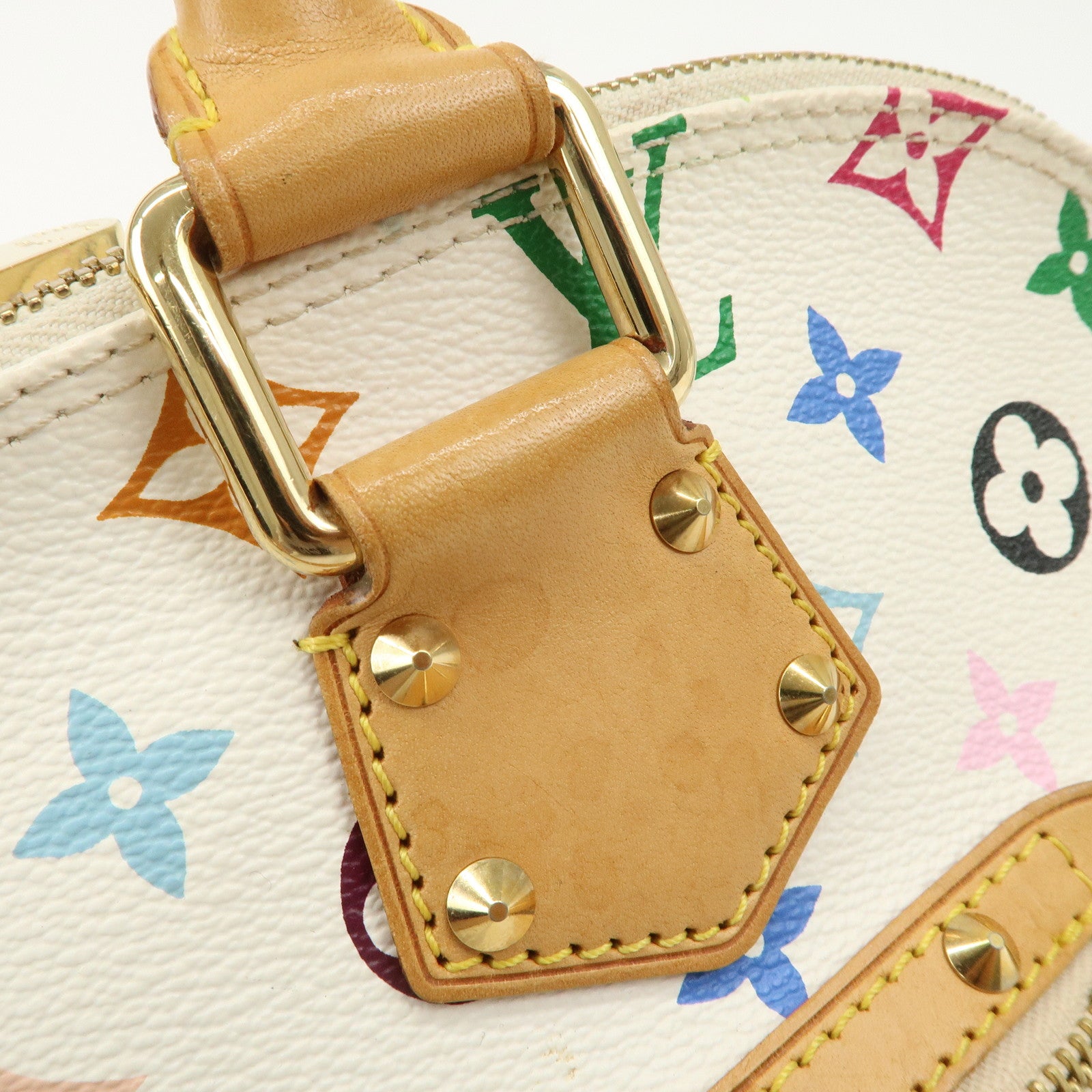 Louis Vuitton Monogram Multicolor Alma PM Hand Bag Blanc M92647