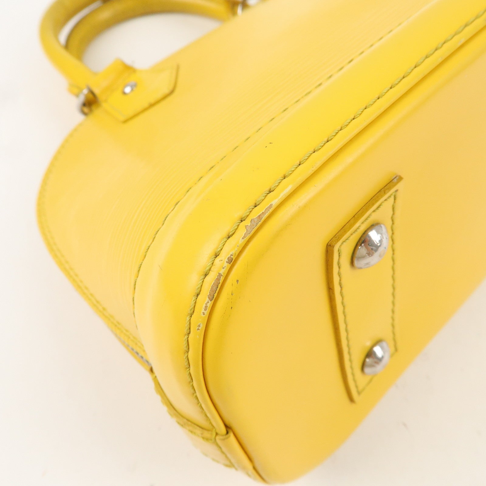 Louis Vuitton Epi Alma BB Hand Bag Citron M40866