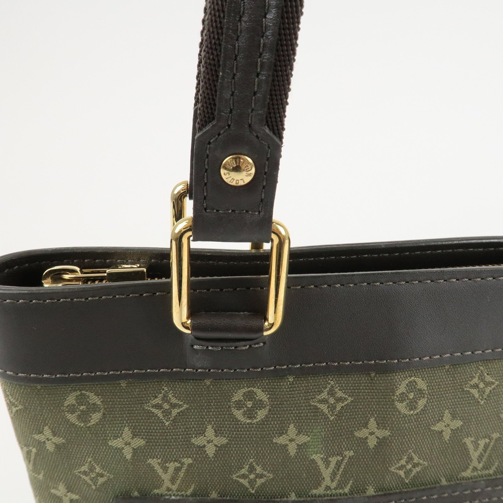 Louis Vuitton Monogram Mini Lucille PM Hand Bag TST Khaki M92682 Used