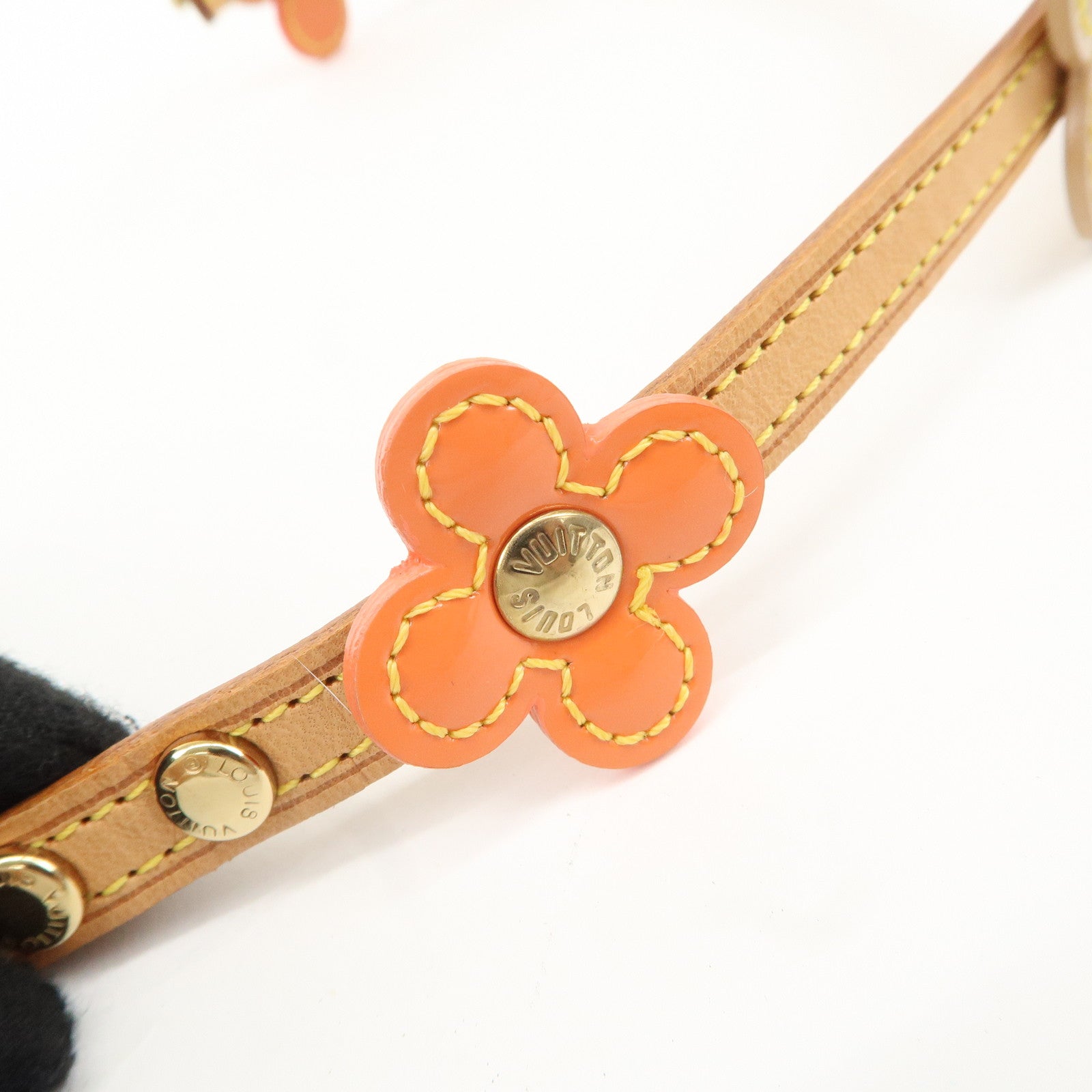 Louis Vuitton Flower Bracelet Choker Orange M92253 Used